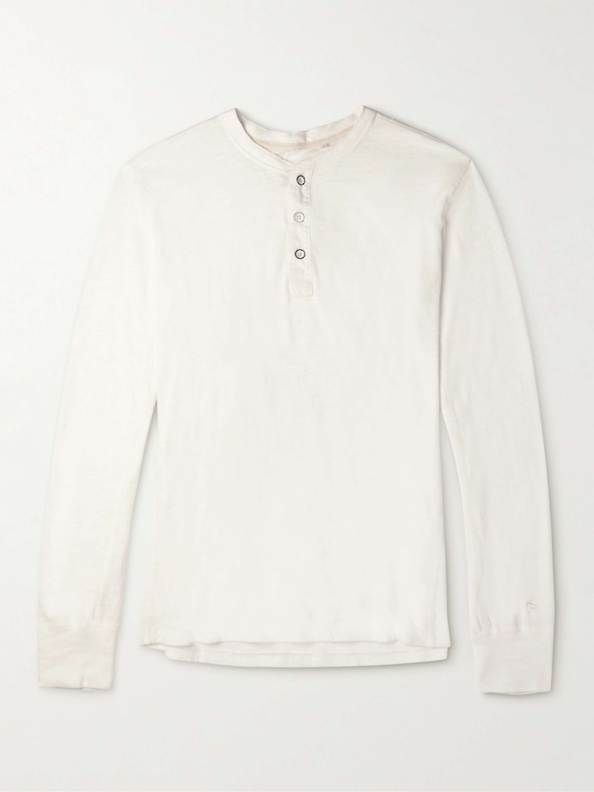 RAG & BONE Cotton-Jersey Henley T-Shirt | MR PORTER