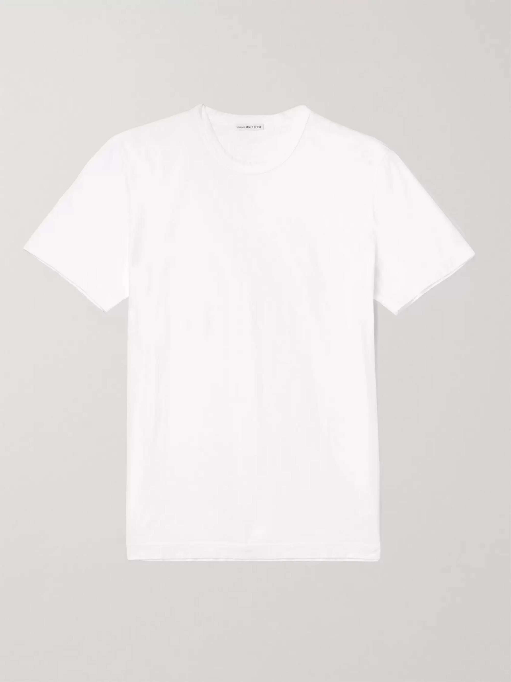 White Combed Cotton-Jersey T-Shirt | JAMES PERSE | MR PORTER