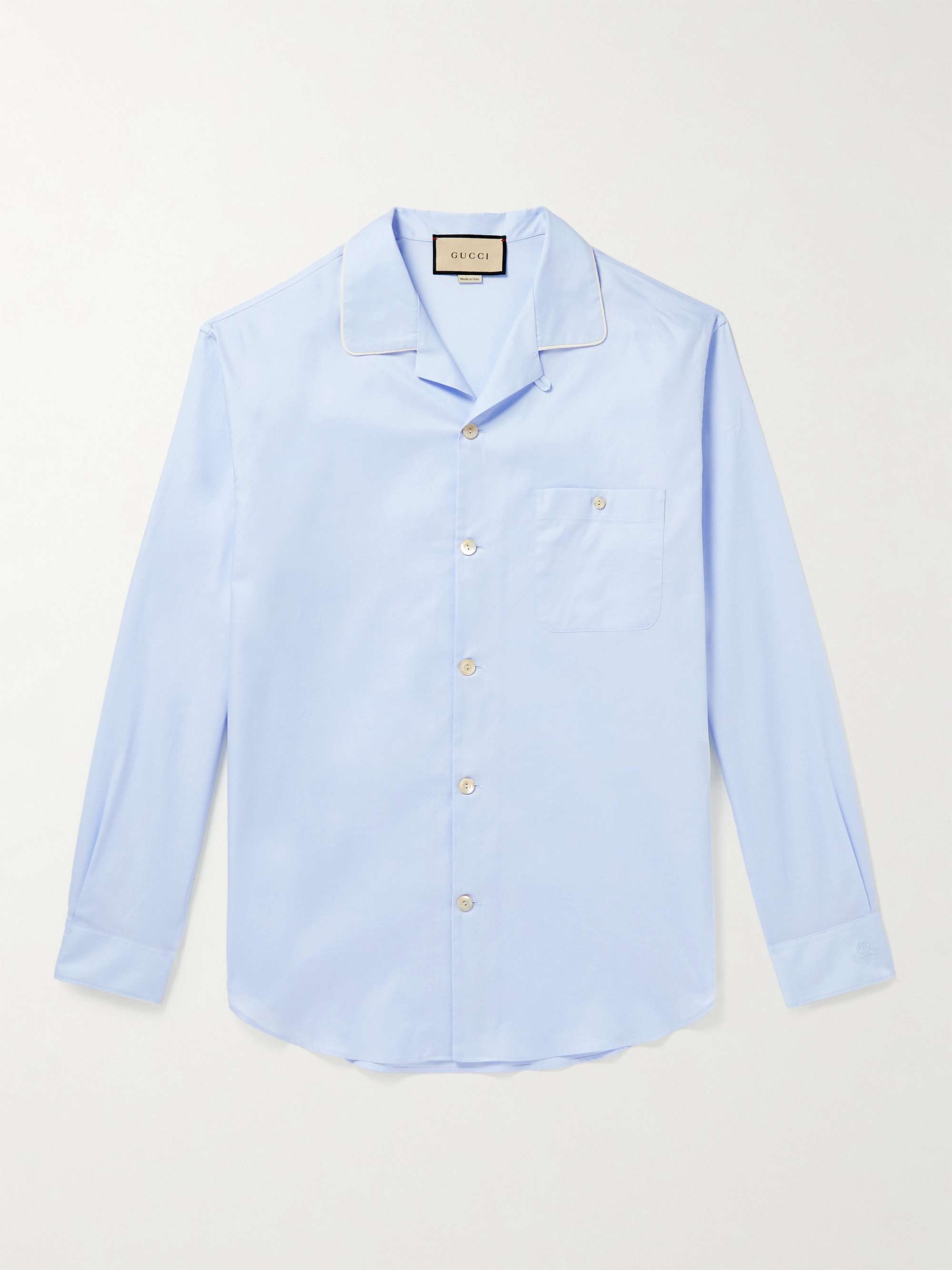 GUCCI Convertible-Collar Cotton Oxford Shirt | MR PORTER