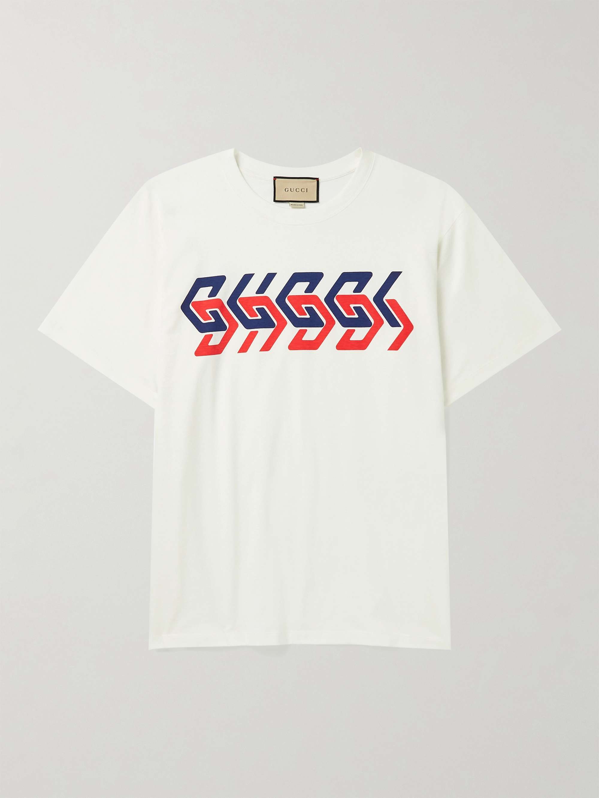 GUCCI Logo-Print Cotton-Jersey T-Shirt for Men |