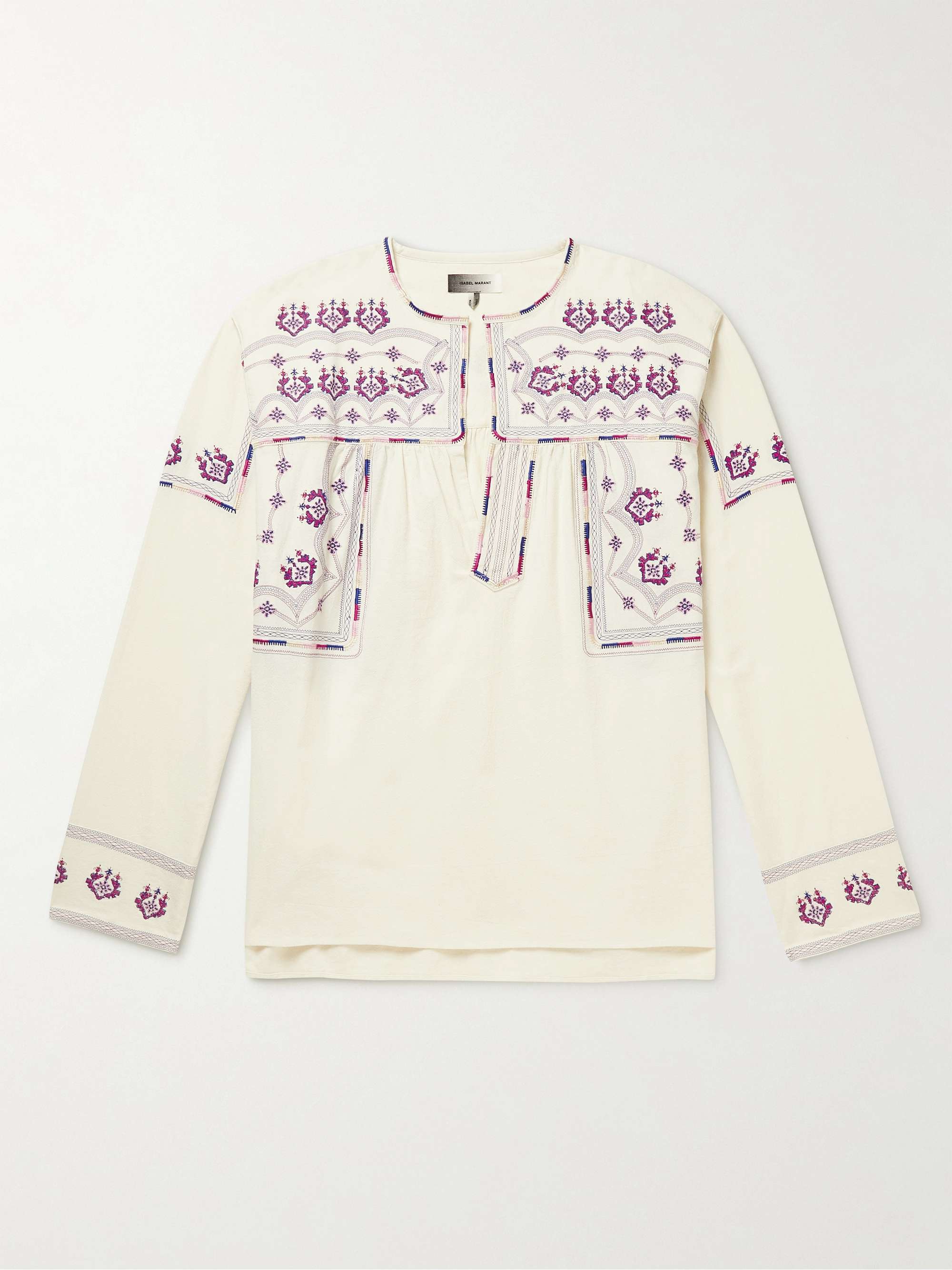 ISABEL MARANT Embroidered Cotton Shirt for Men | MR PORTER