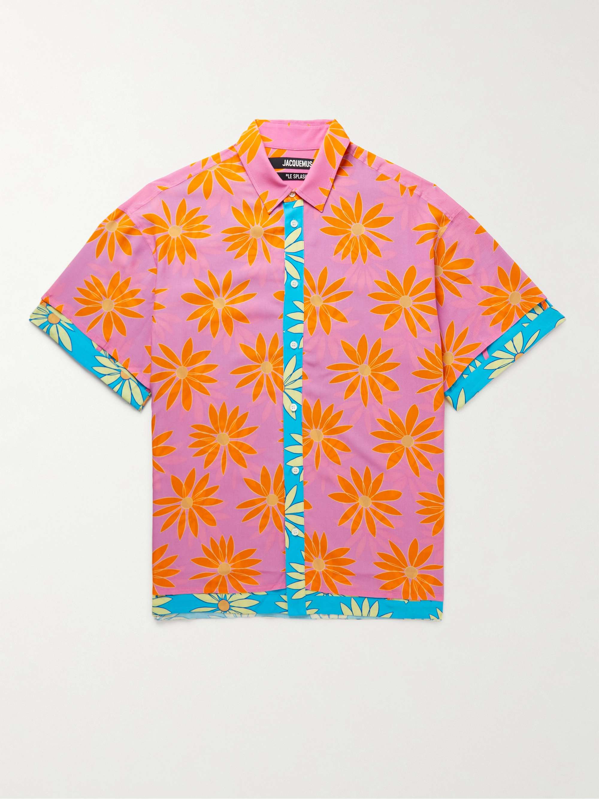 JACQUEMUS Melancia Layered Floral-Print Satin Shirt for Men | MR PORTER