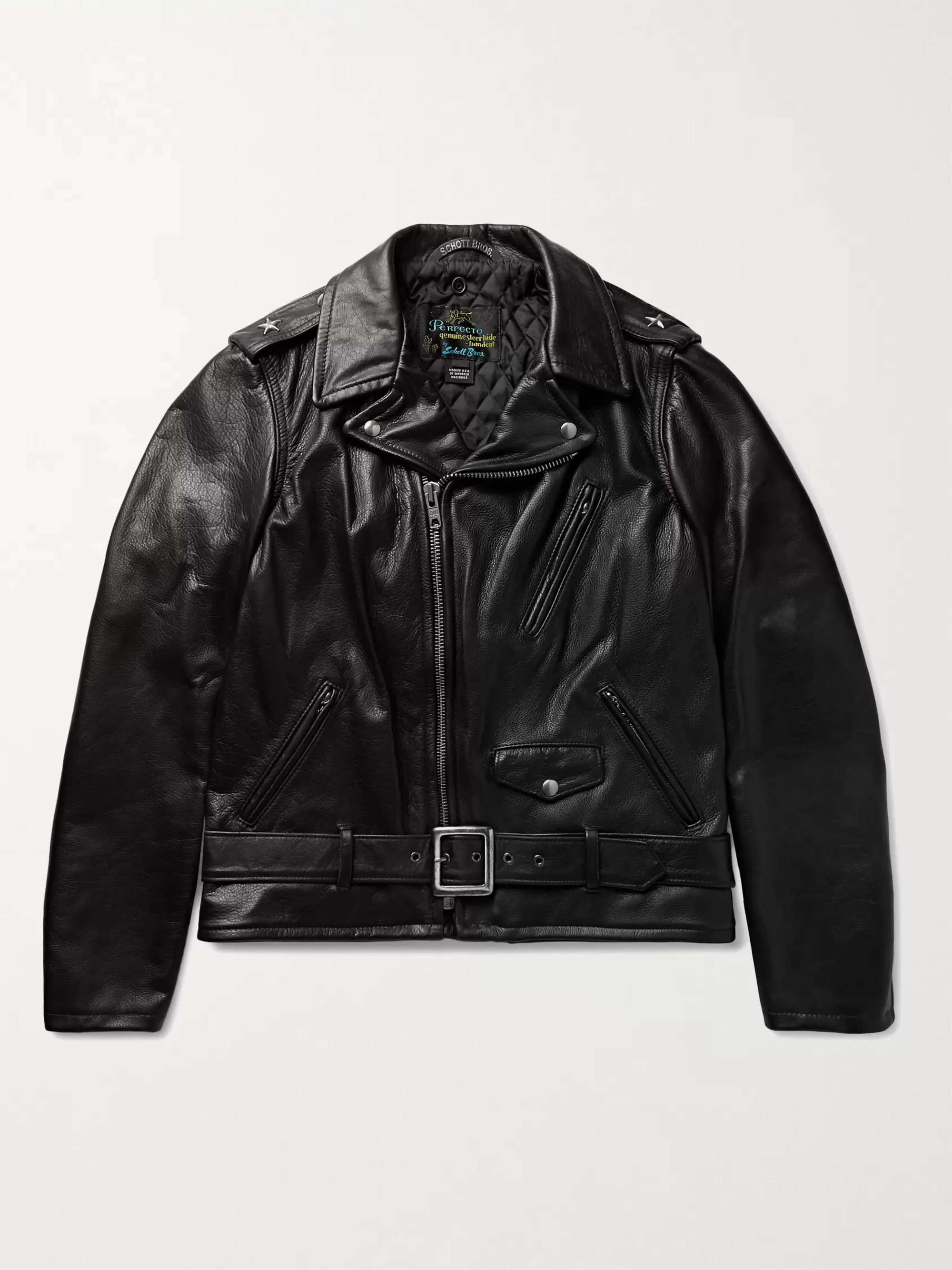 Black Perfecto Leather Biker Jacket | SCHOTT | MR PORTER
