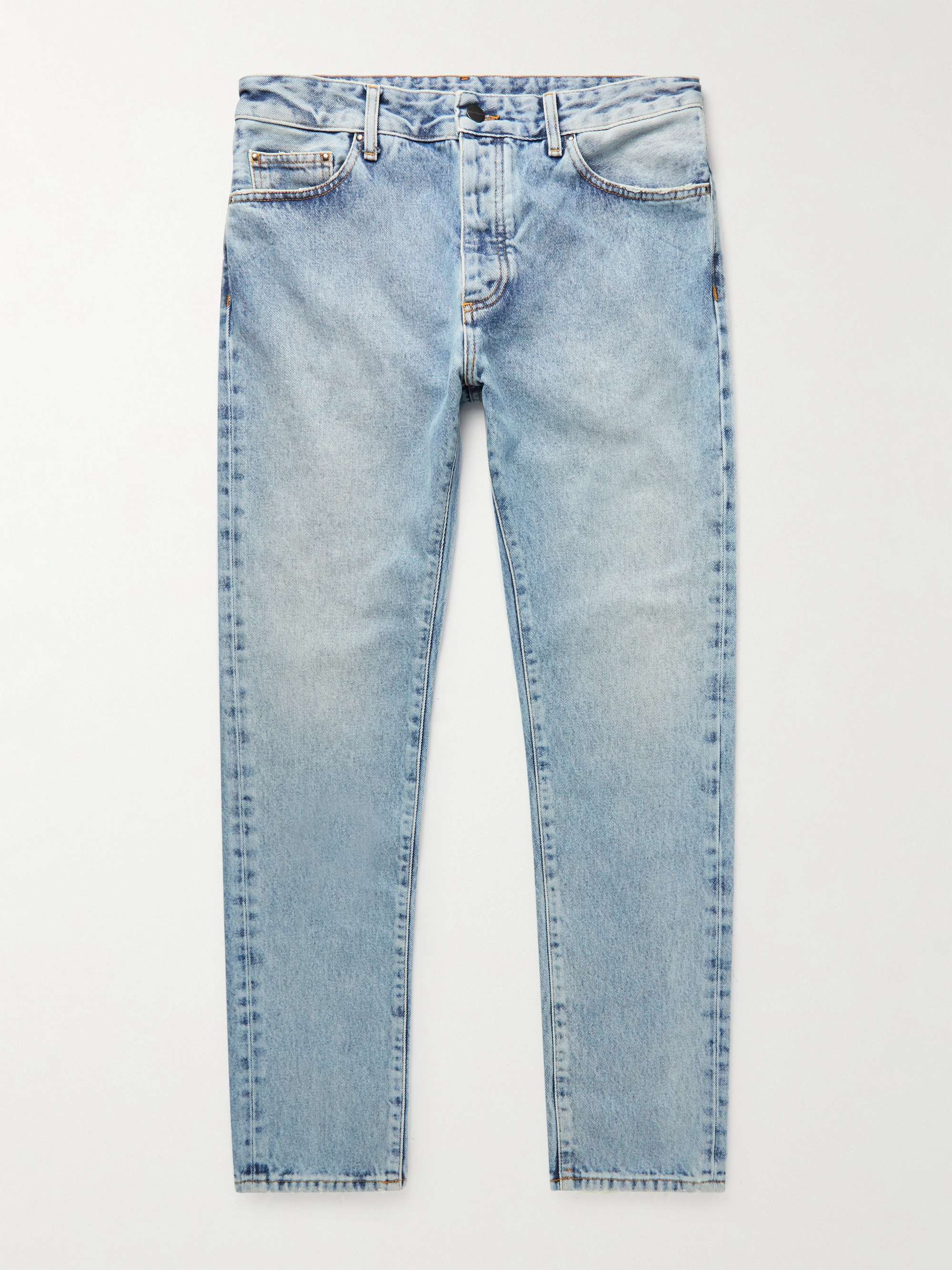 PALM ANGELS Straight-Leg Logo-Print Jeans for Men | MR PORTER