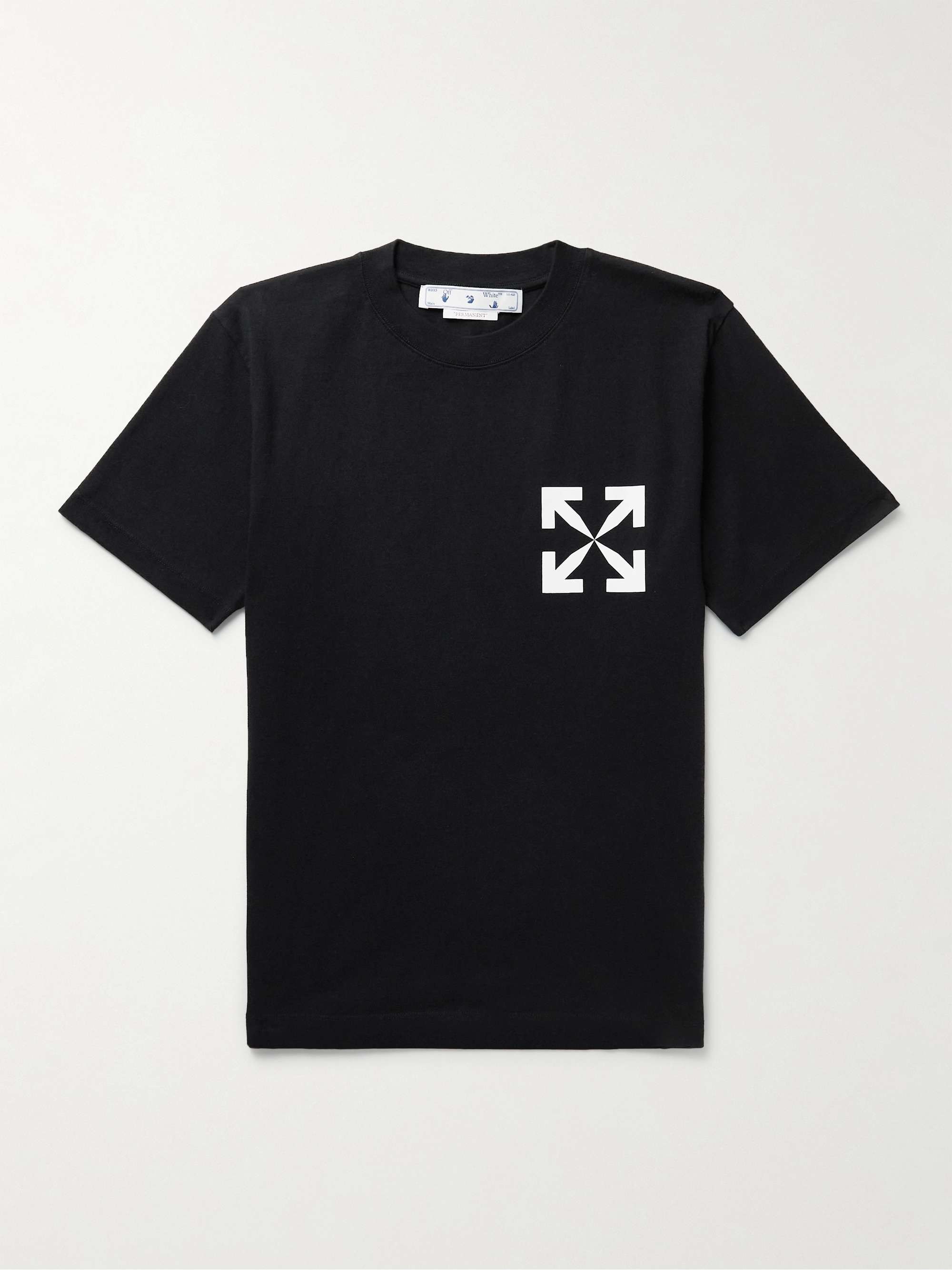 OFF-WHITE Slim-Fit Logo-Print Cotton-Jersey T-Shirt | MR PORTER