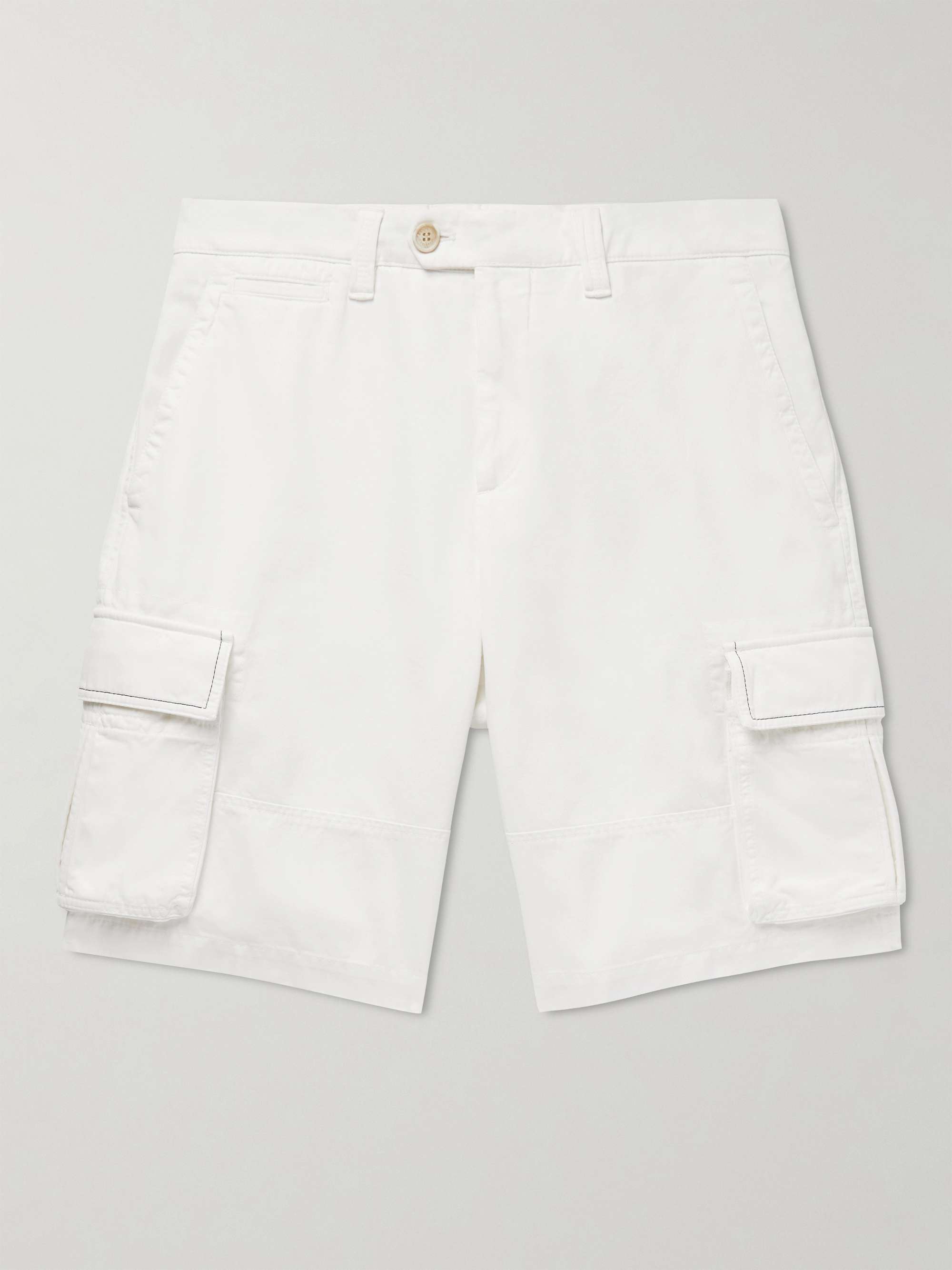 BRUNELLO CUCINELLI Straight-Leg Cotton-Gabardine Cargo Shorts for Men | MR  PORTER