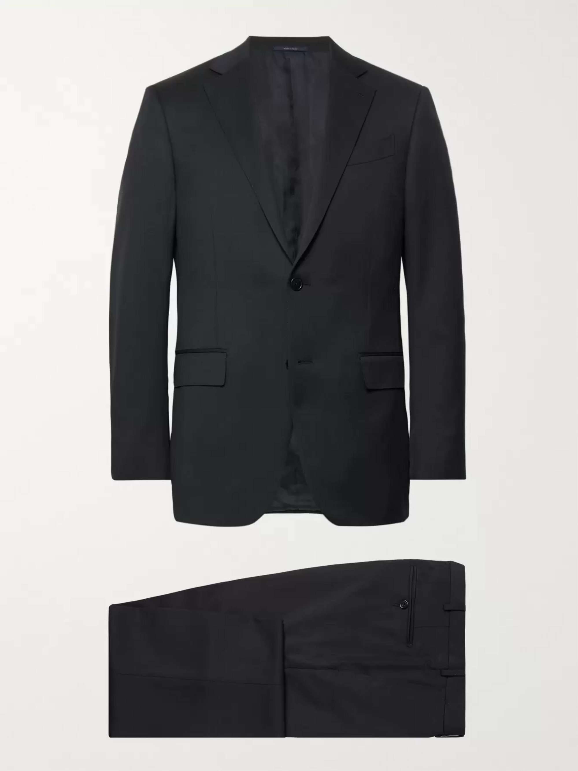 ZEGNA Midnight-Blue Slim-Fit Wool-Twill Suit for Men | MR PORTER