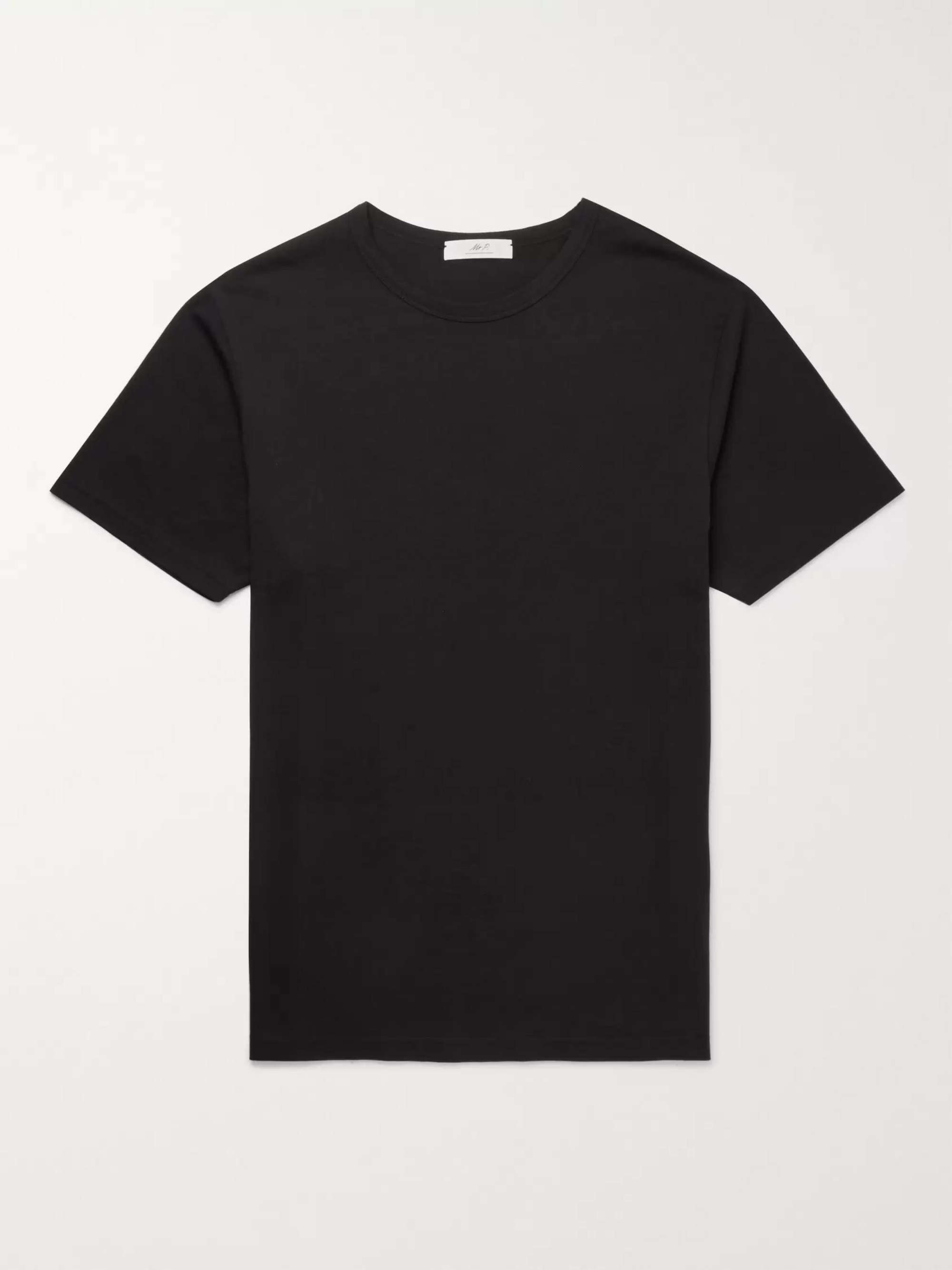 Figur for eksempel Saks MR P. Cotton-Jersey T-Shirt for Men | MR PORTER
