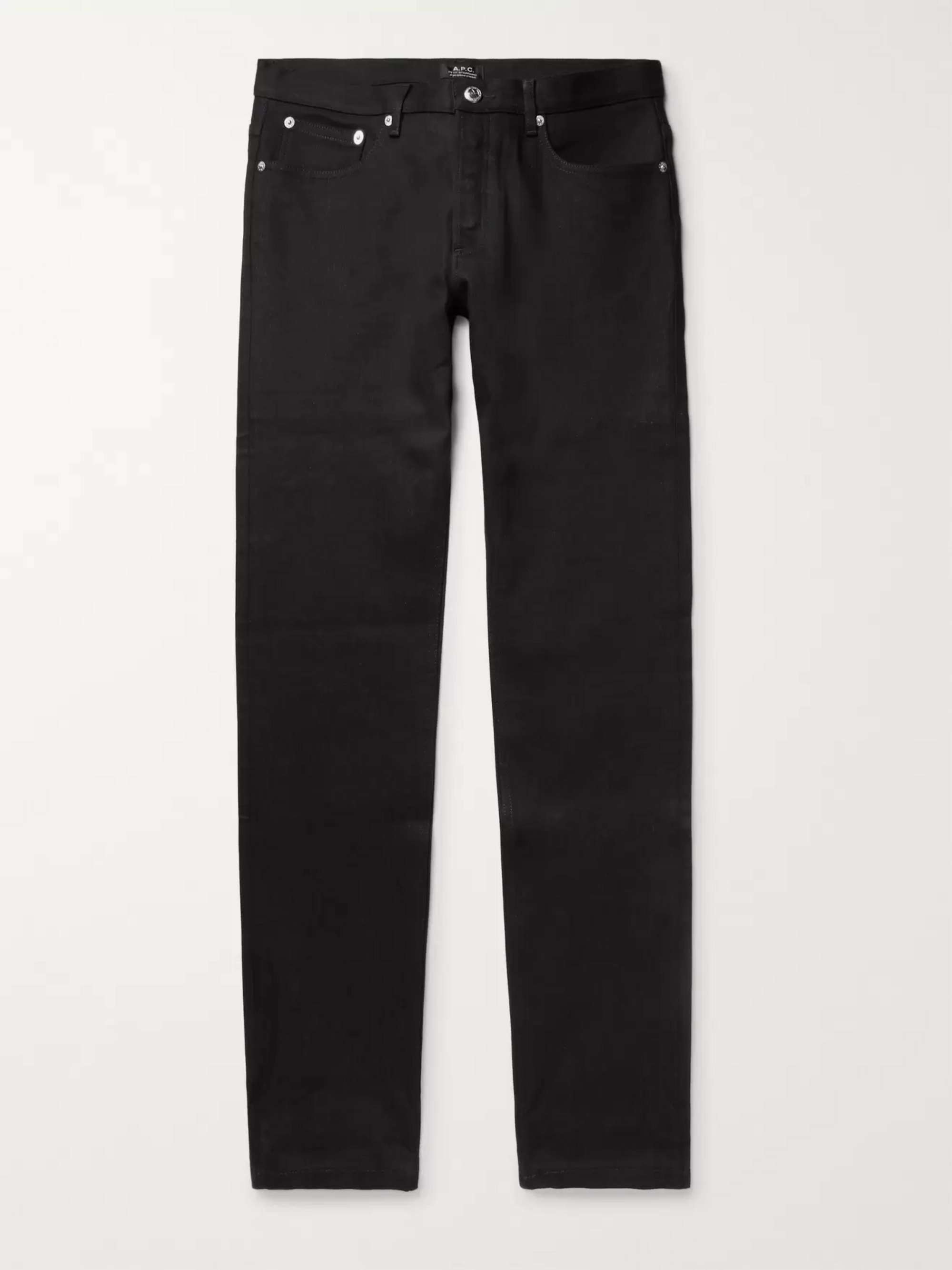 Black Petit Standard Slim-Fit Stretch-Denim Jeans | A.P.C. | MR PORTER
