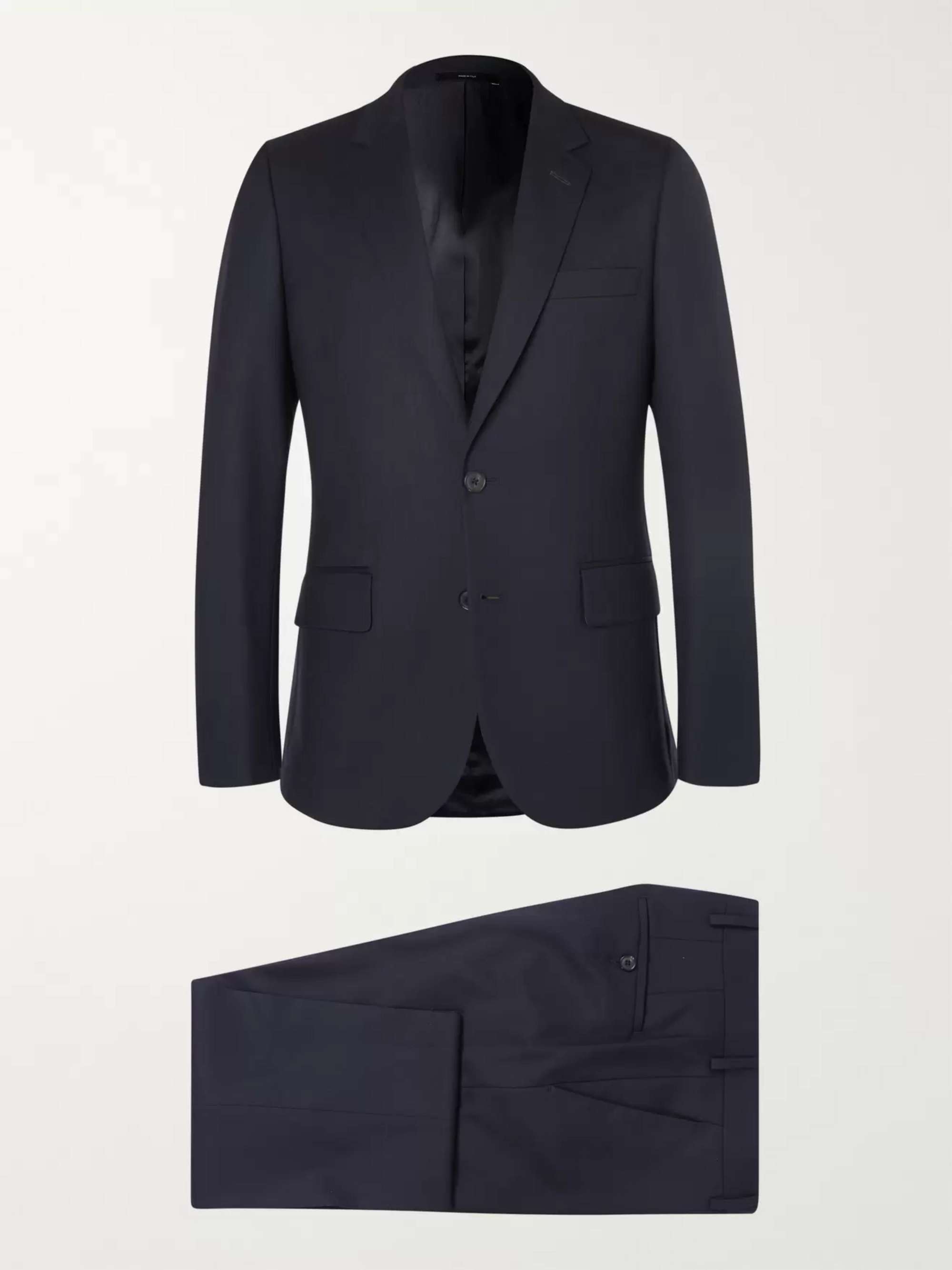 PAUL SMITH Navy A Suit To Travel In Soho Slim-Fit Wool Suit | MR PORTER