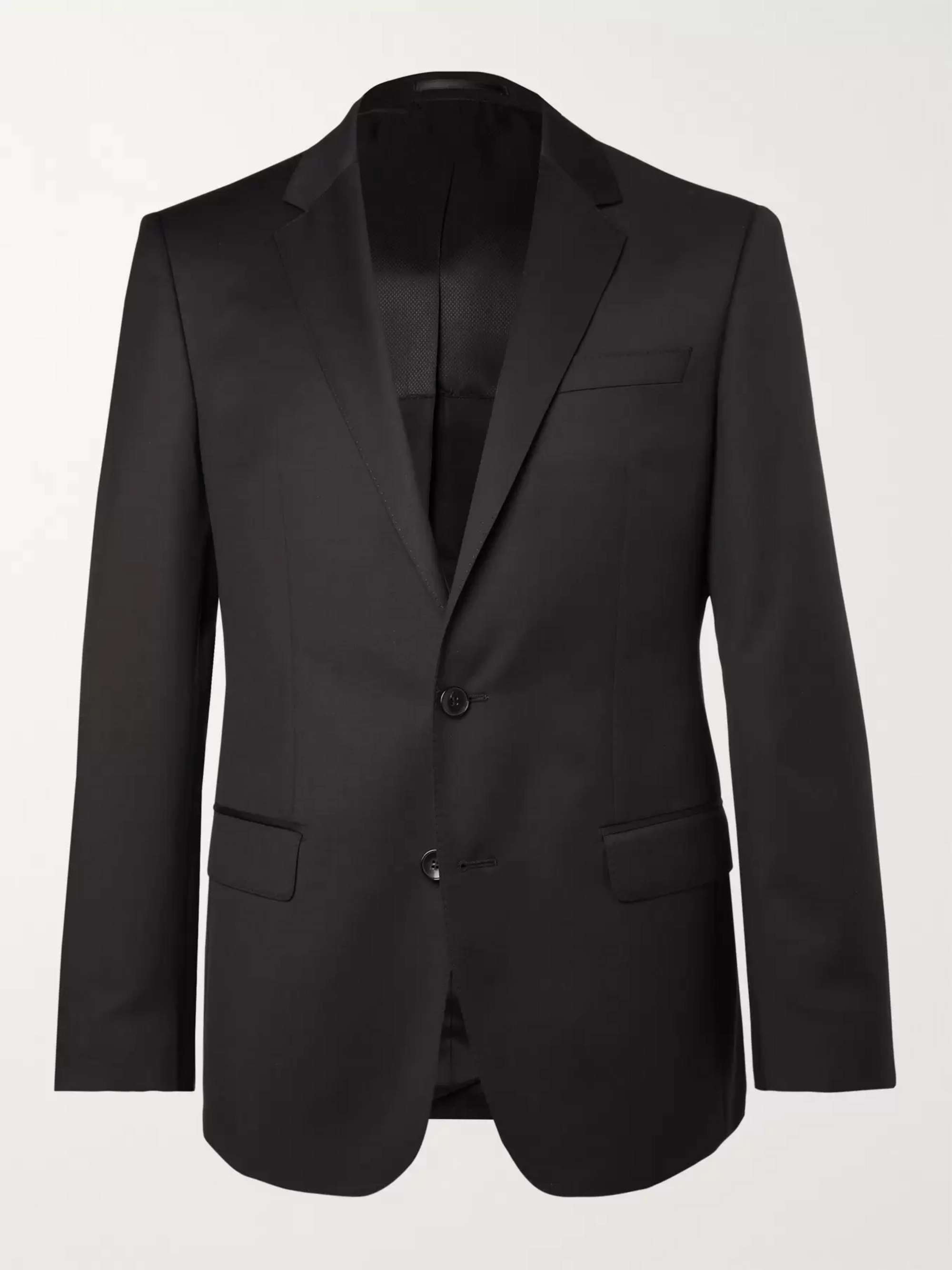 HUGO BOSS Black Hayes Slim-Fit Super 120s Virgin Wool Suit Jacket | MR  PORTER