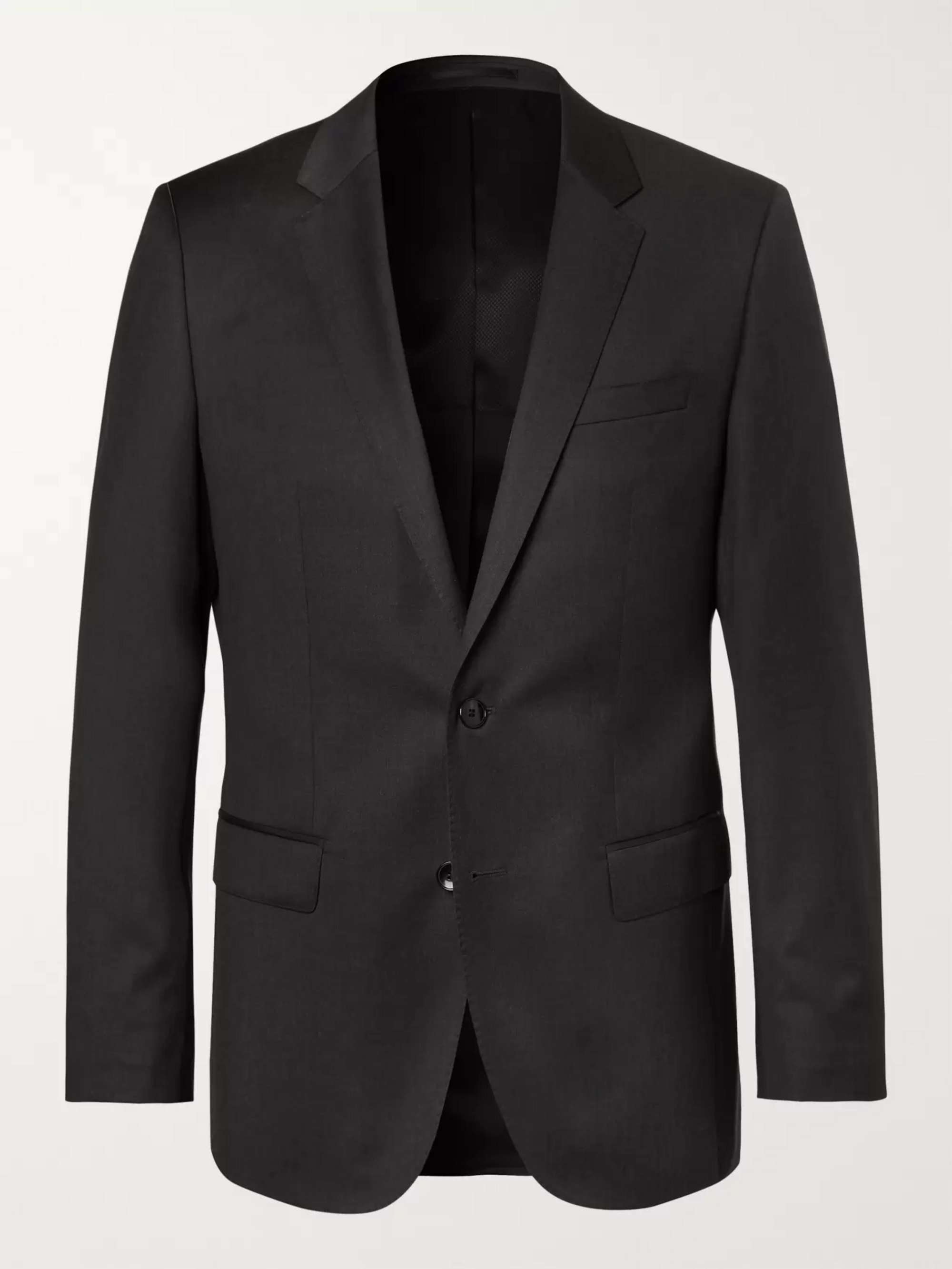 HUGO BOSS Grey Hayes Slim-Fit Super 120s Virgin Wool Suit Jacket | MR PORTER