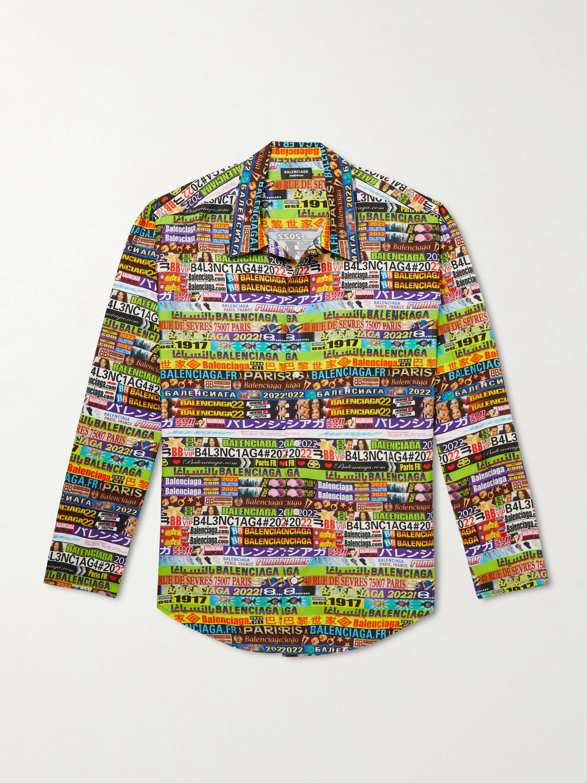 Multi Oversized Printed Poplin Shirt | BALENCIAGA | MR PORTER