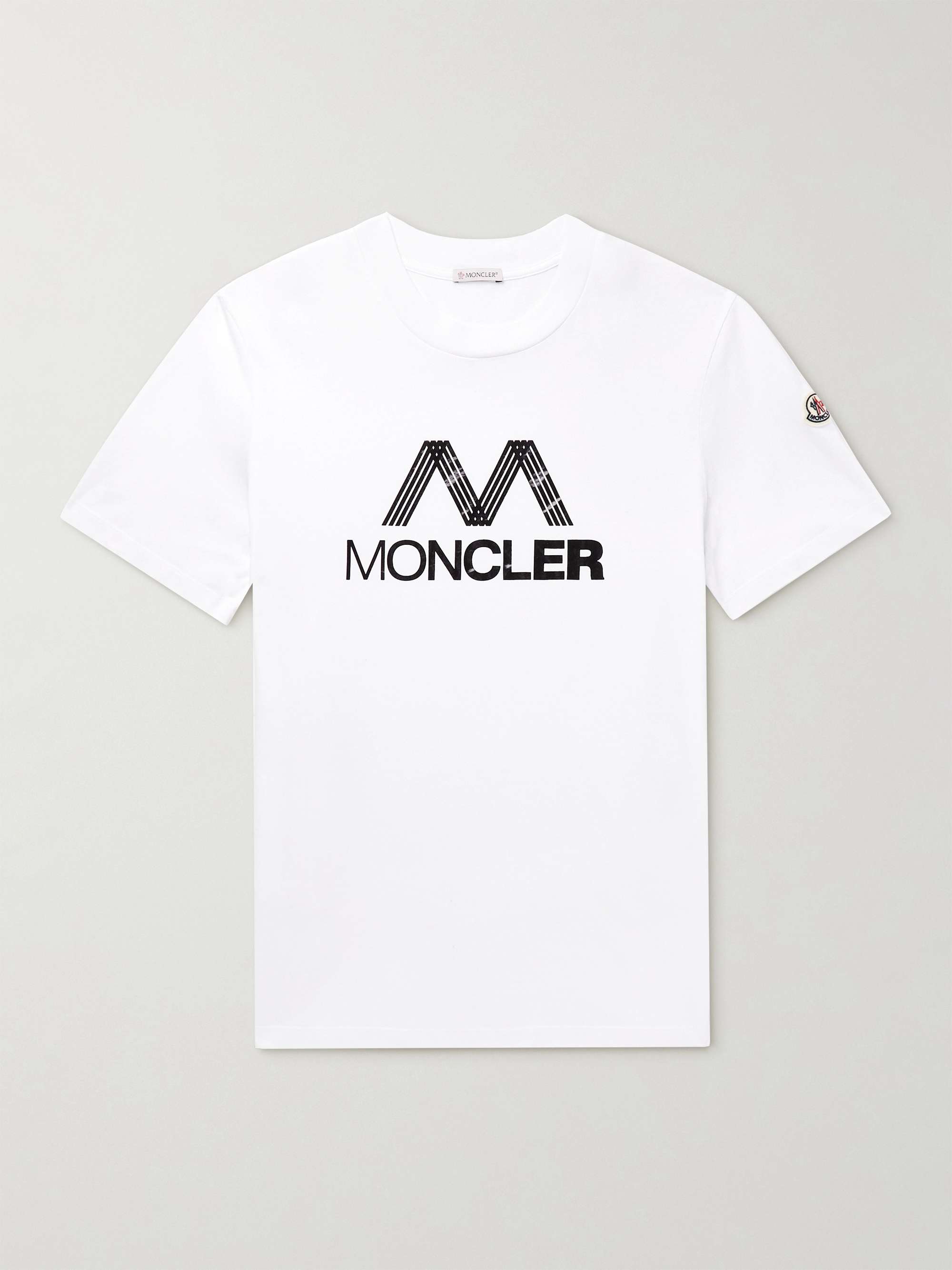 MONCLER Logo-Print Cotton-Jersey T-Shirt | MR PORTER