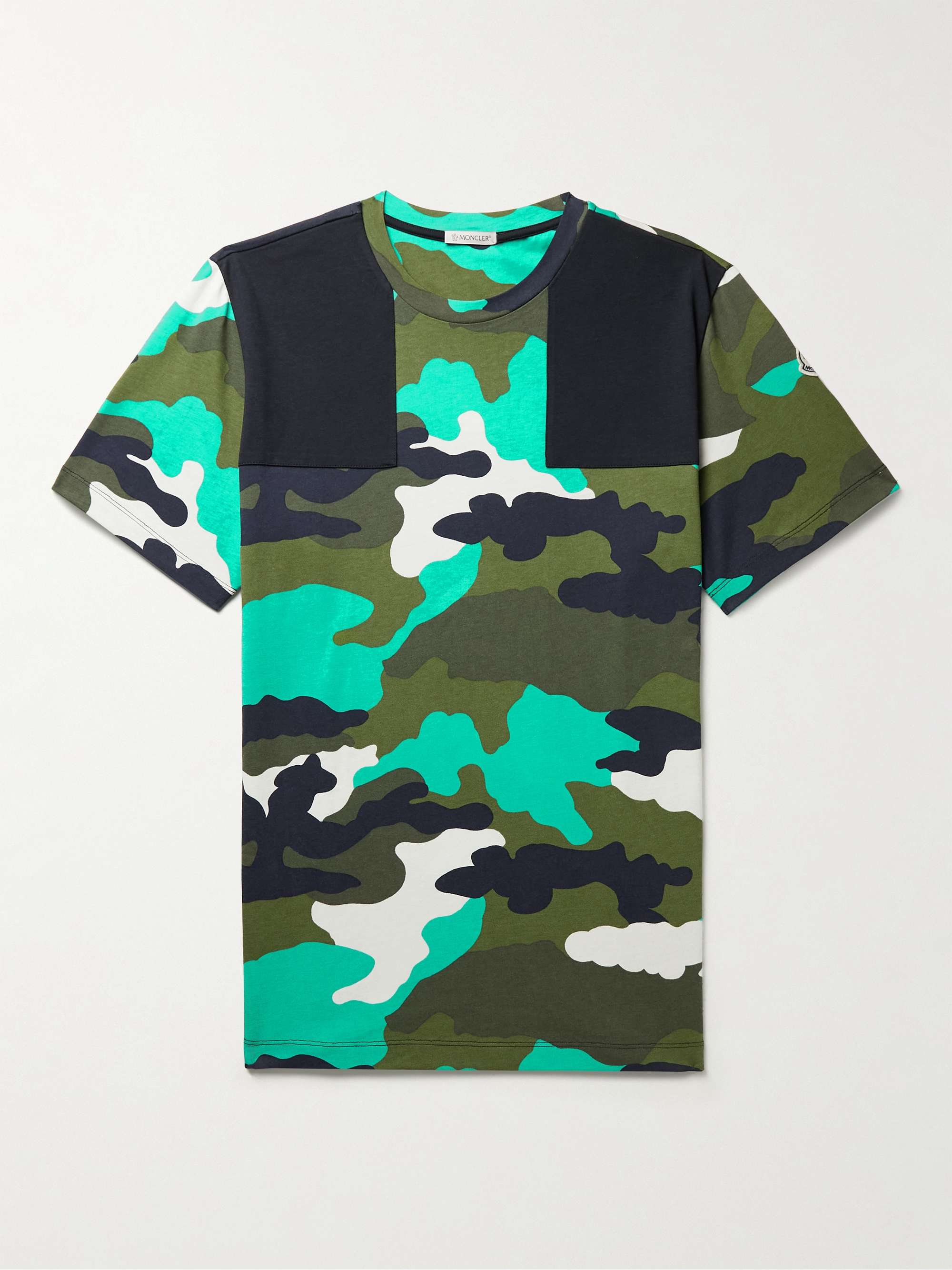 MONCLER Camouflage-Print Cotton-Jersey T-Shirt for Men | MR PORTER