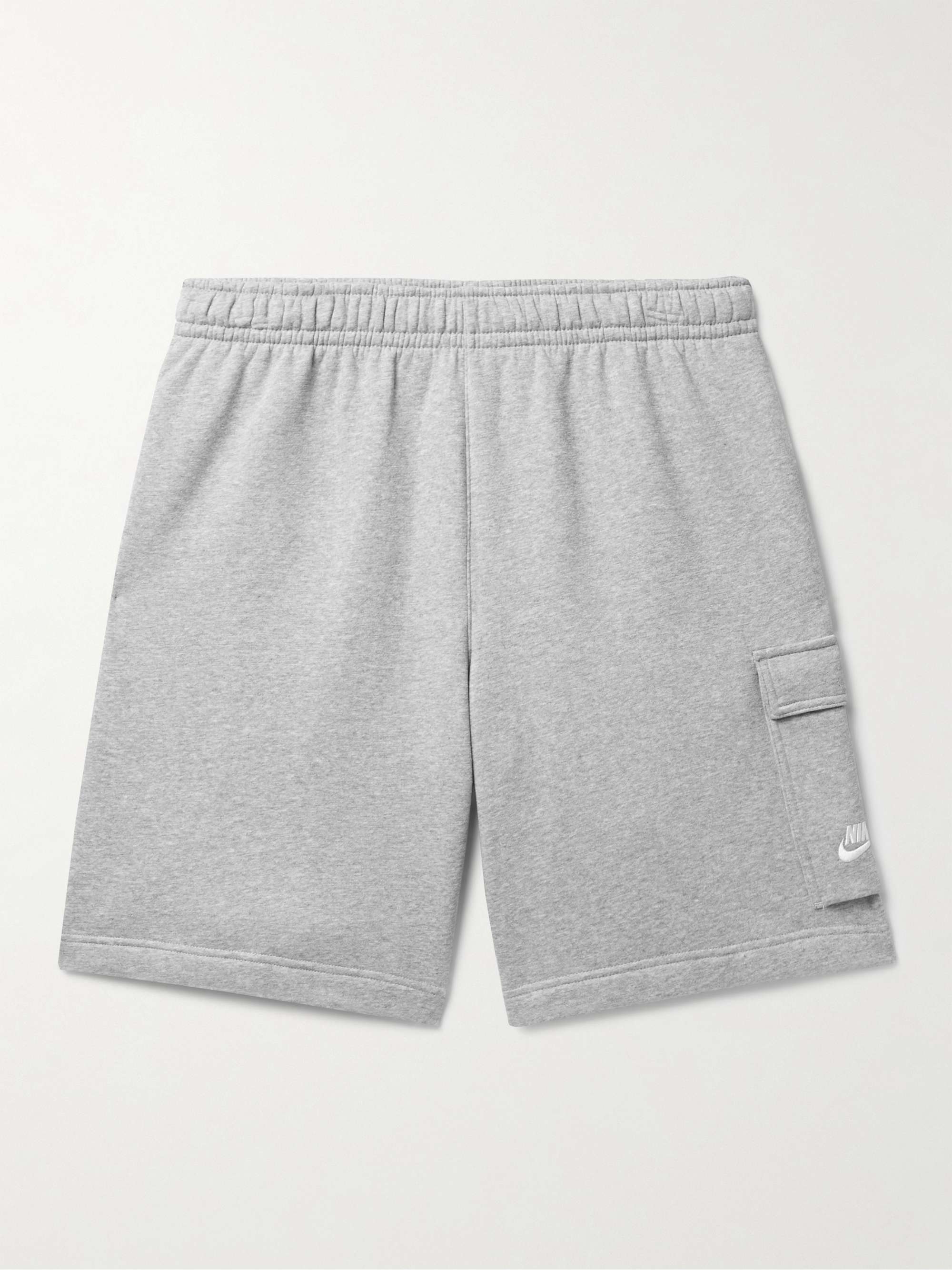 NIKE Sportswear Club Wide-Leg Cotton-Blend Jersey Cargo Shorts | MR PORTER
