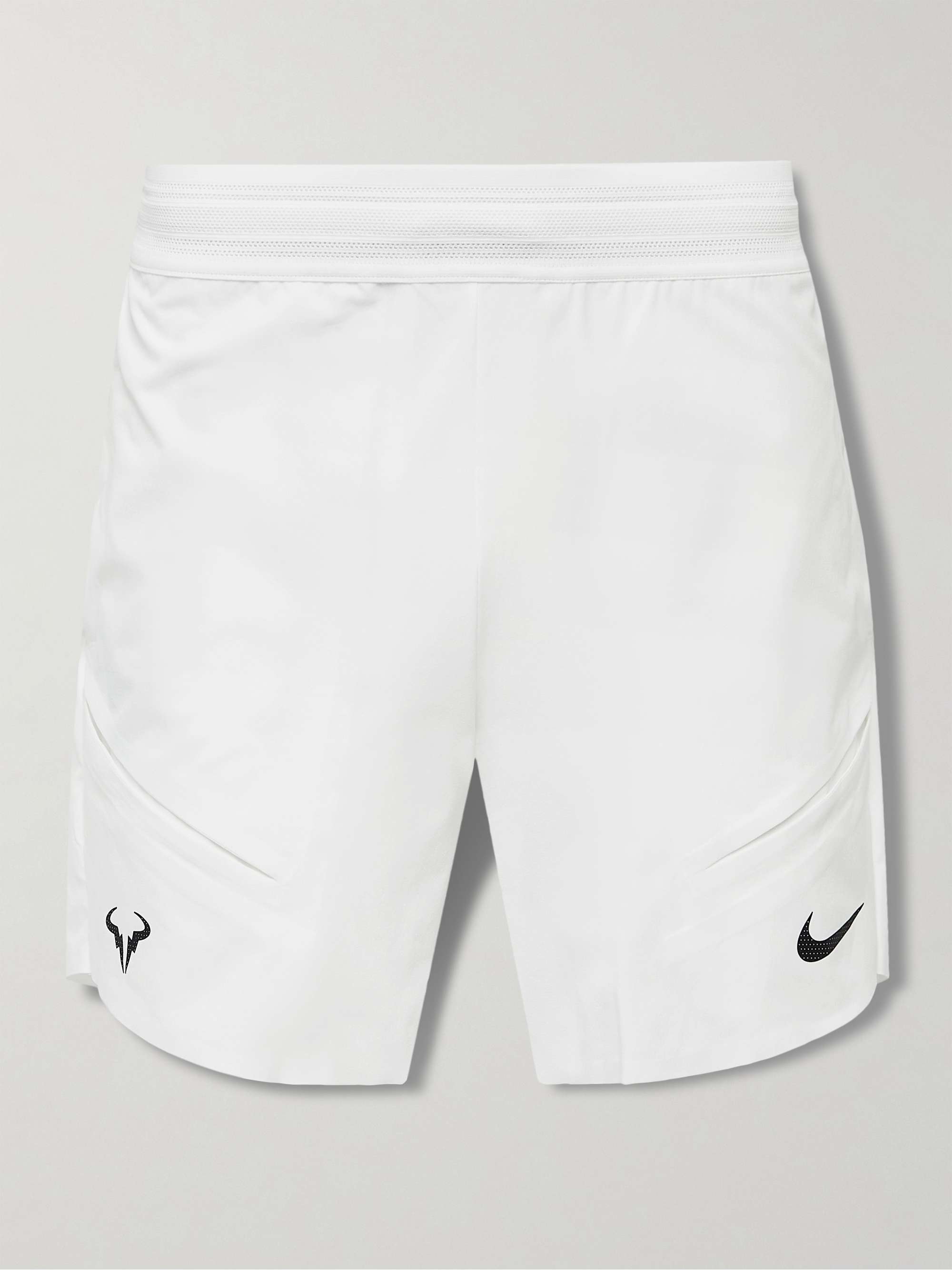 White NikeCourt Rafa Straight-Leg Dri-FIT ADV Tennis Shorts | NIKE TENNIS |  MR PORTER