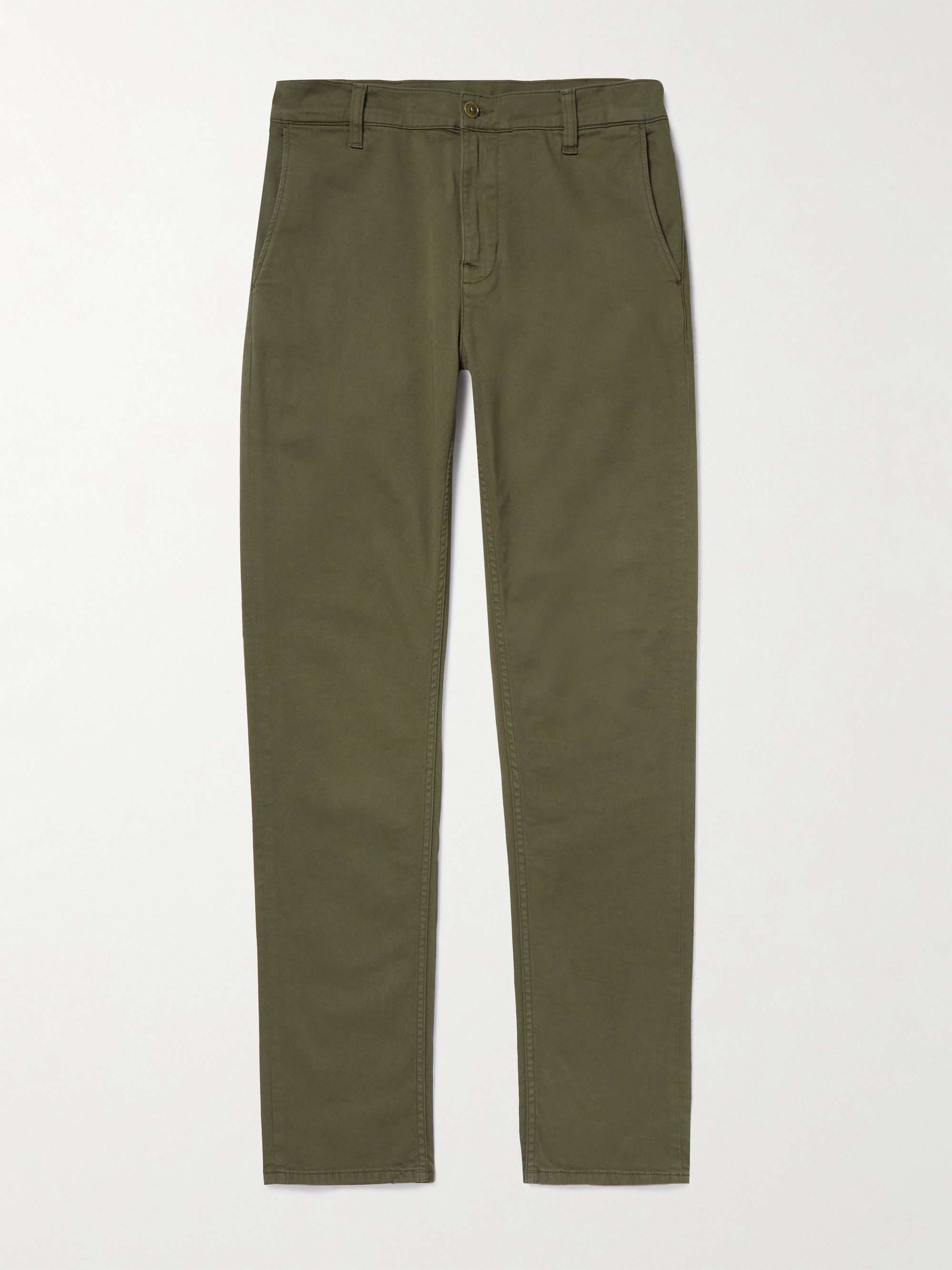 NUDIE JEANS Easy Alvin Slim-Fit Organic Cotton-Blend Trousers | MR PORTER