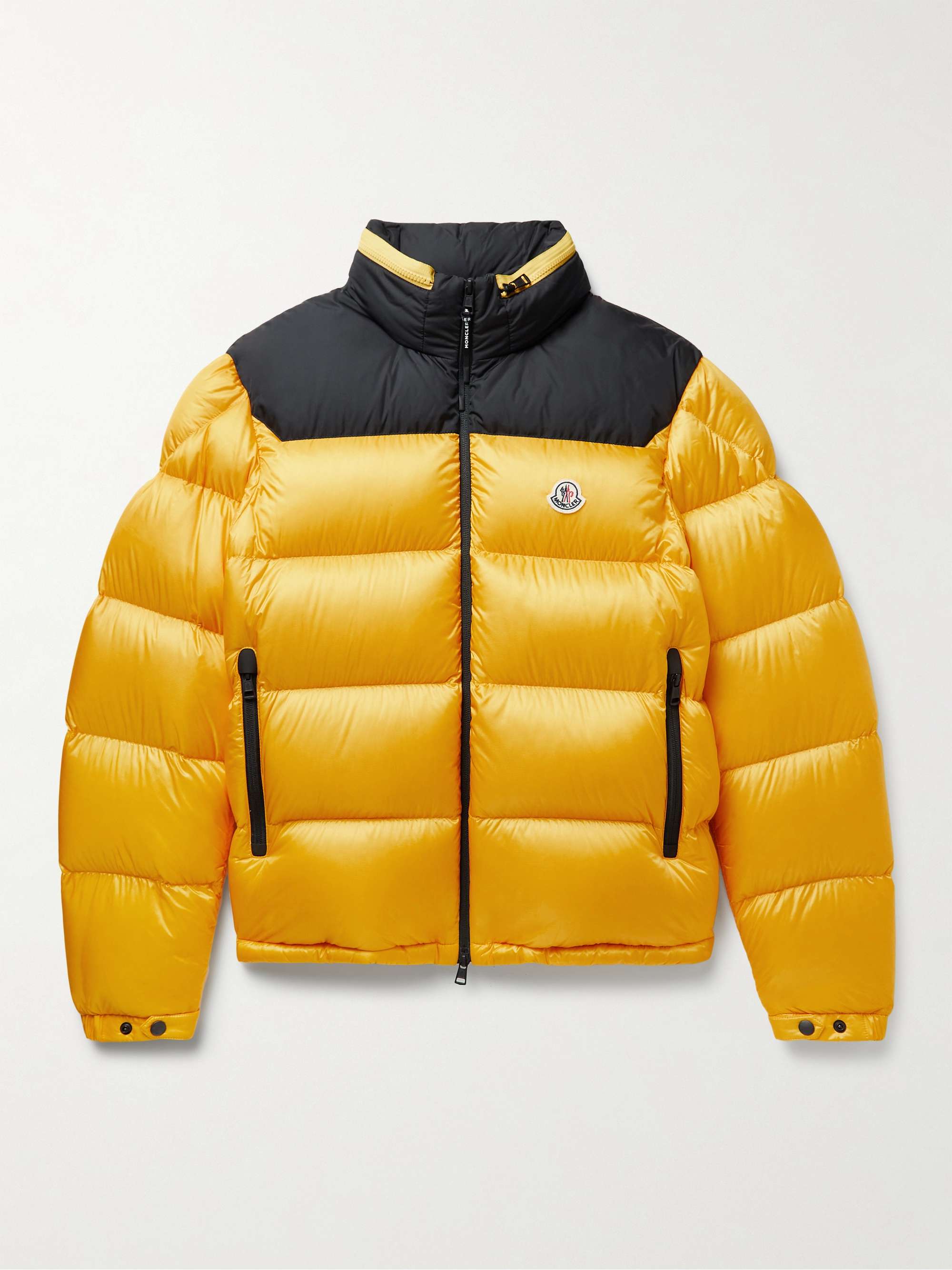 MONCLER Peuplier Logo-Appliquéd Quilted Shell and Ripstop Down Hooded Jacket  | MR PORTER