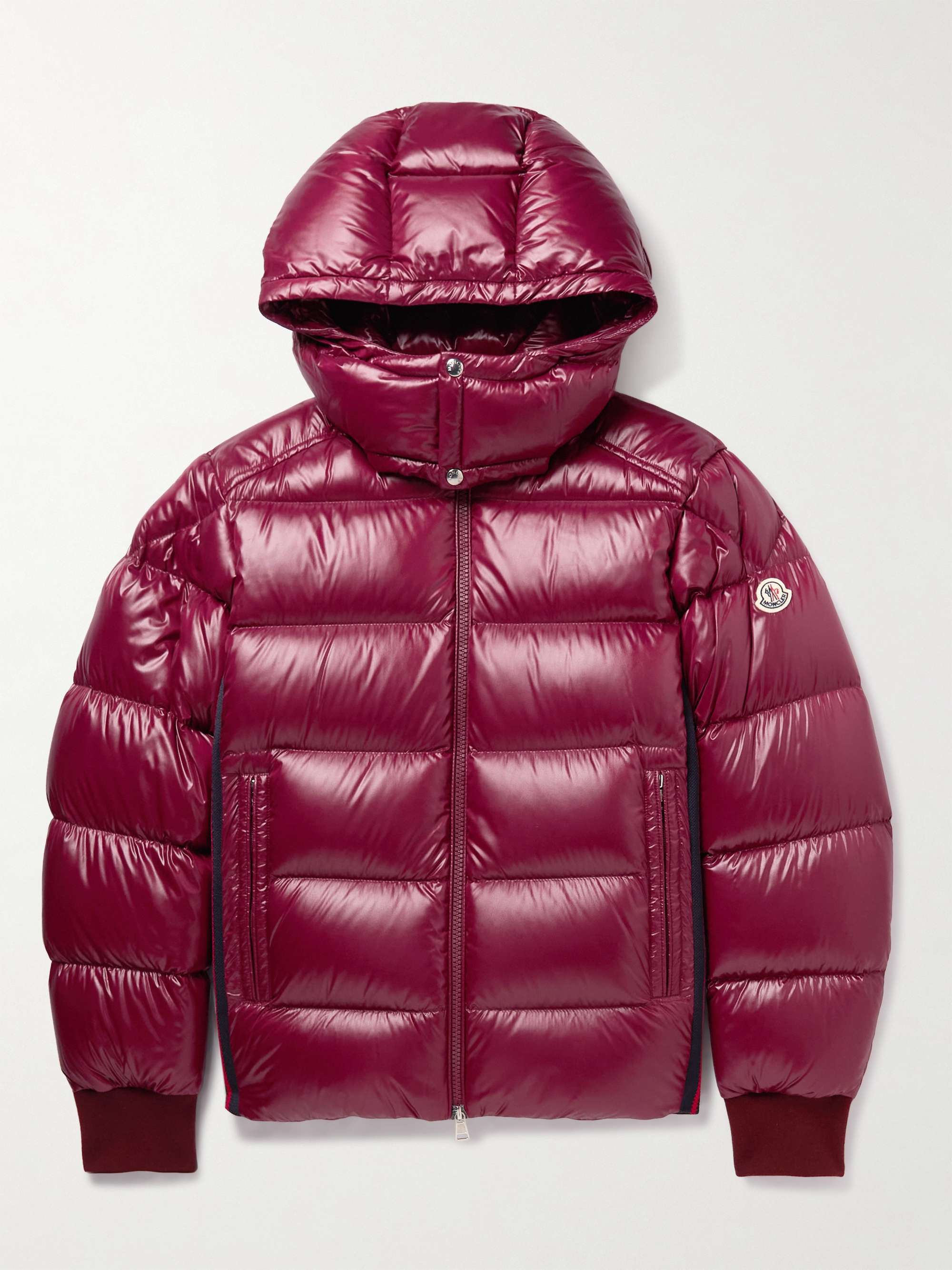 MONCLER Lunetiere Webbing-Panelled Quilted Nylon Hooded Down Jacket | MR  PORTER