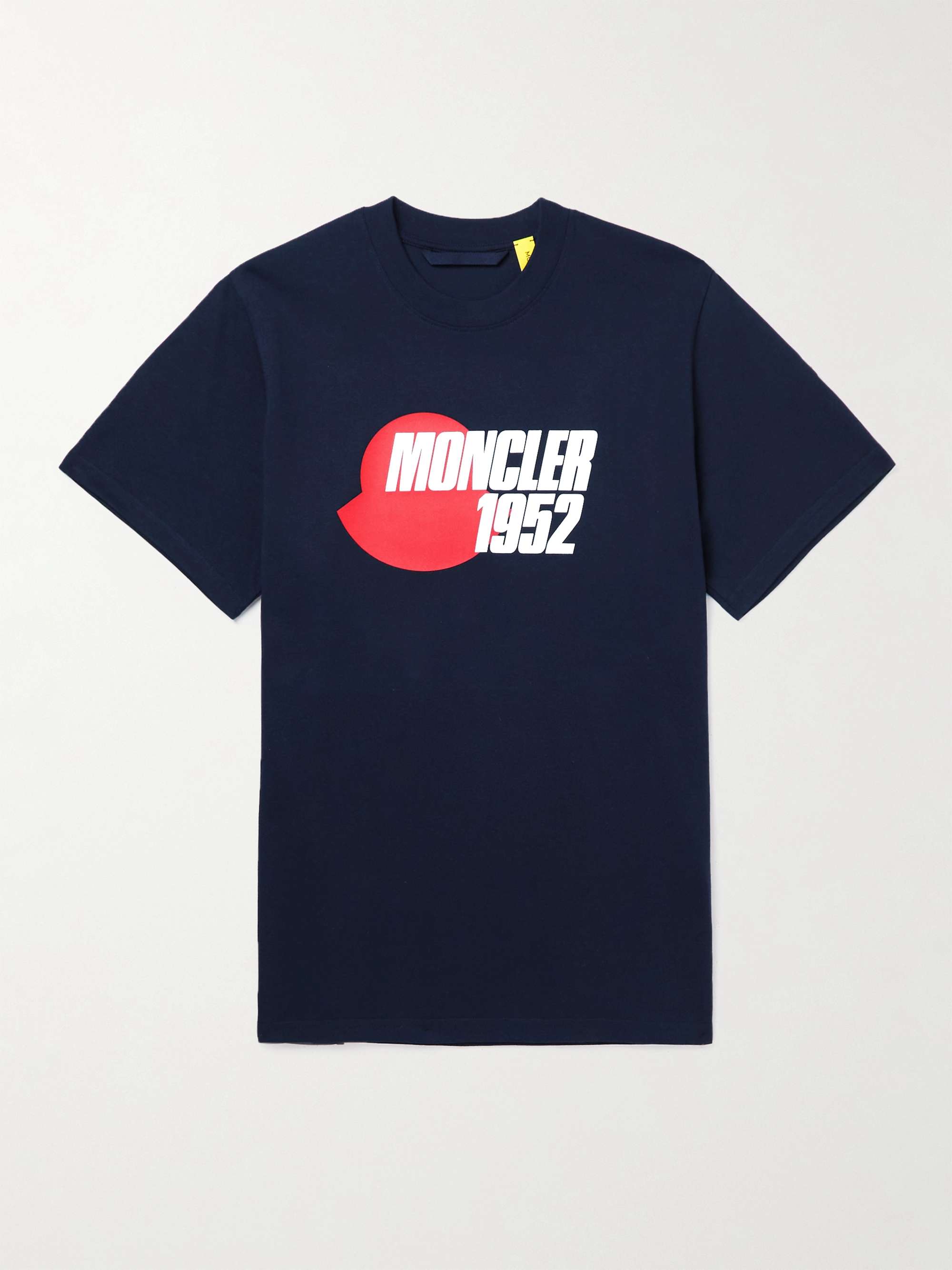 Navy 2 Moncler 1952 Logo-Print Cotton-Jersey T-Shirt | MONCLER GENIUS | MR  PORTER