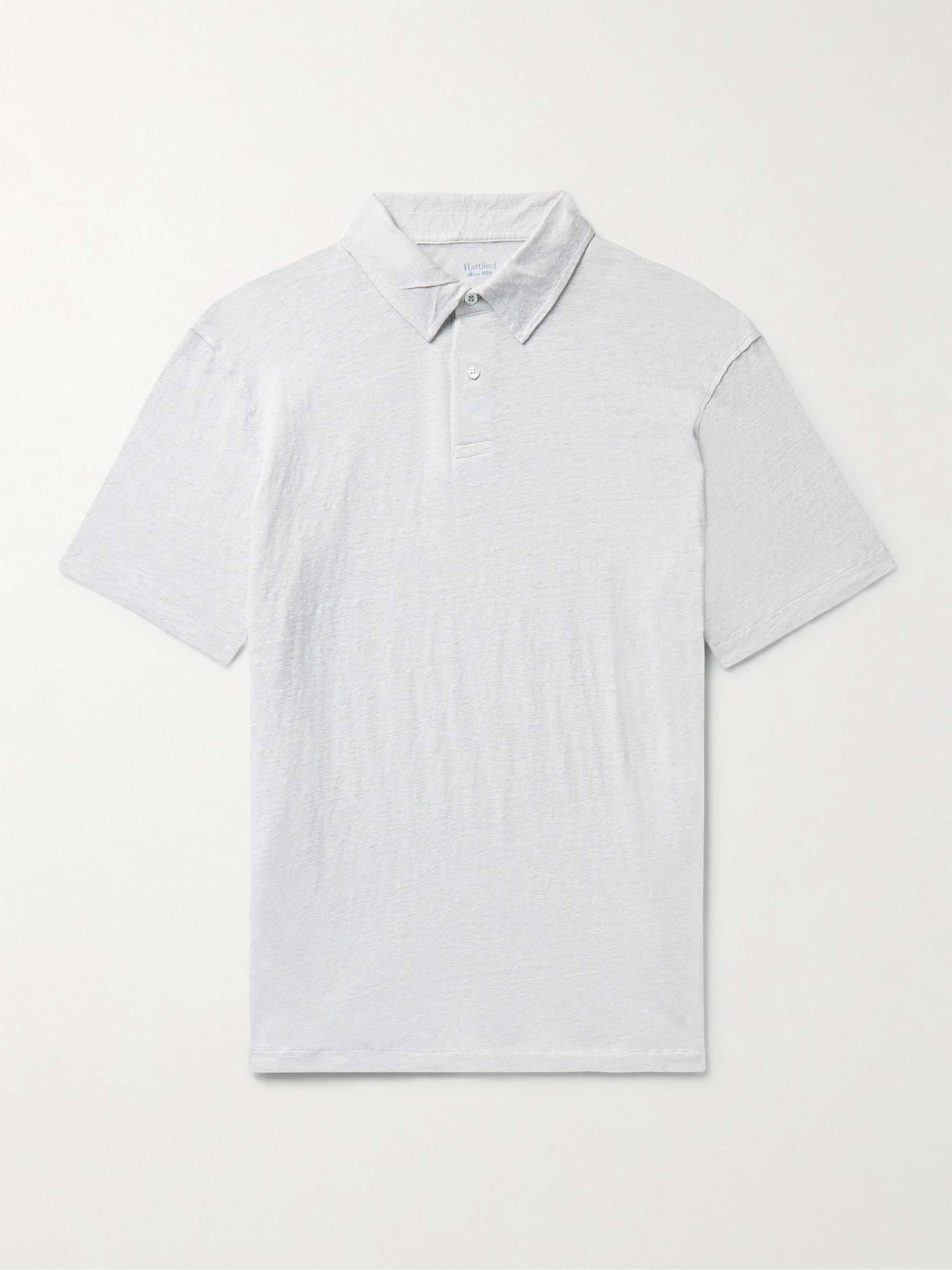 HARTFORD Slub Linen Polo Shirt for Men | MR PORTER