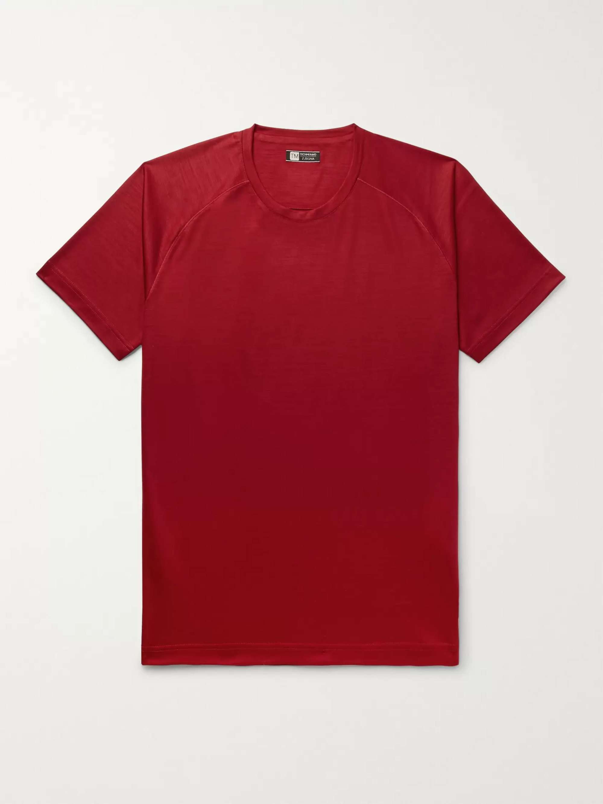 Z ZEGNA TECHMERINO Wool T-Shirt for Men | MR PORTER