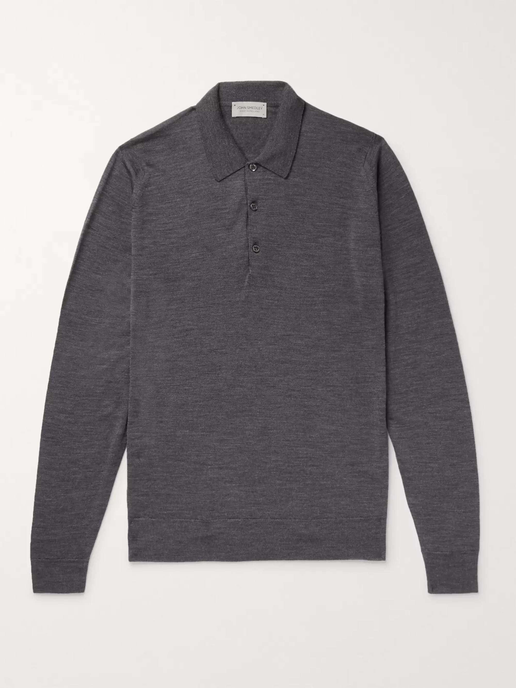 JOHN SMEDLEY Belper Slim-Fit Merino Wool Polo Shirt | MR PORTER