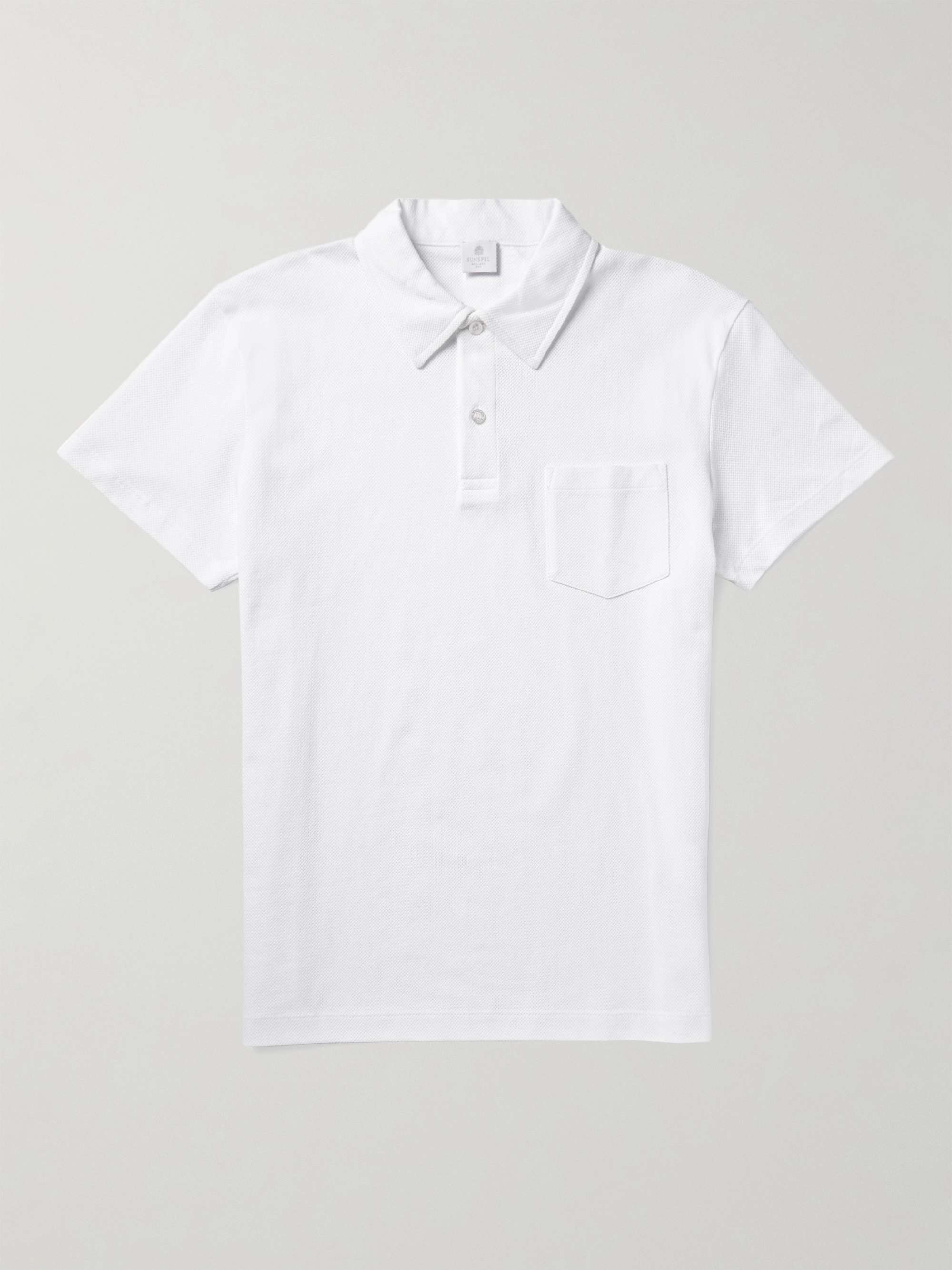 SUNSPEL Riviera Cotton-Mesh Polo Shirt for Men | MR PORTER