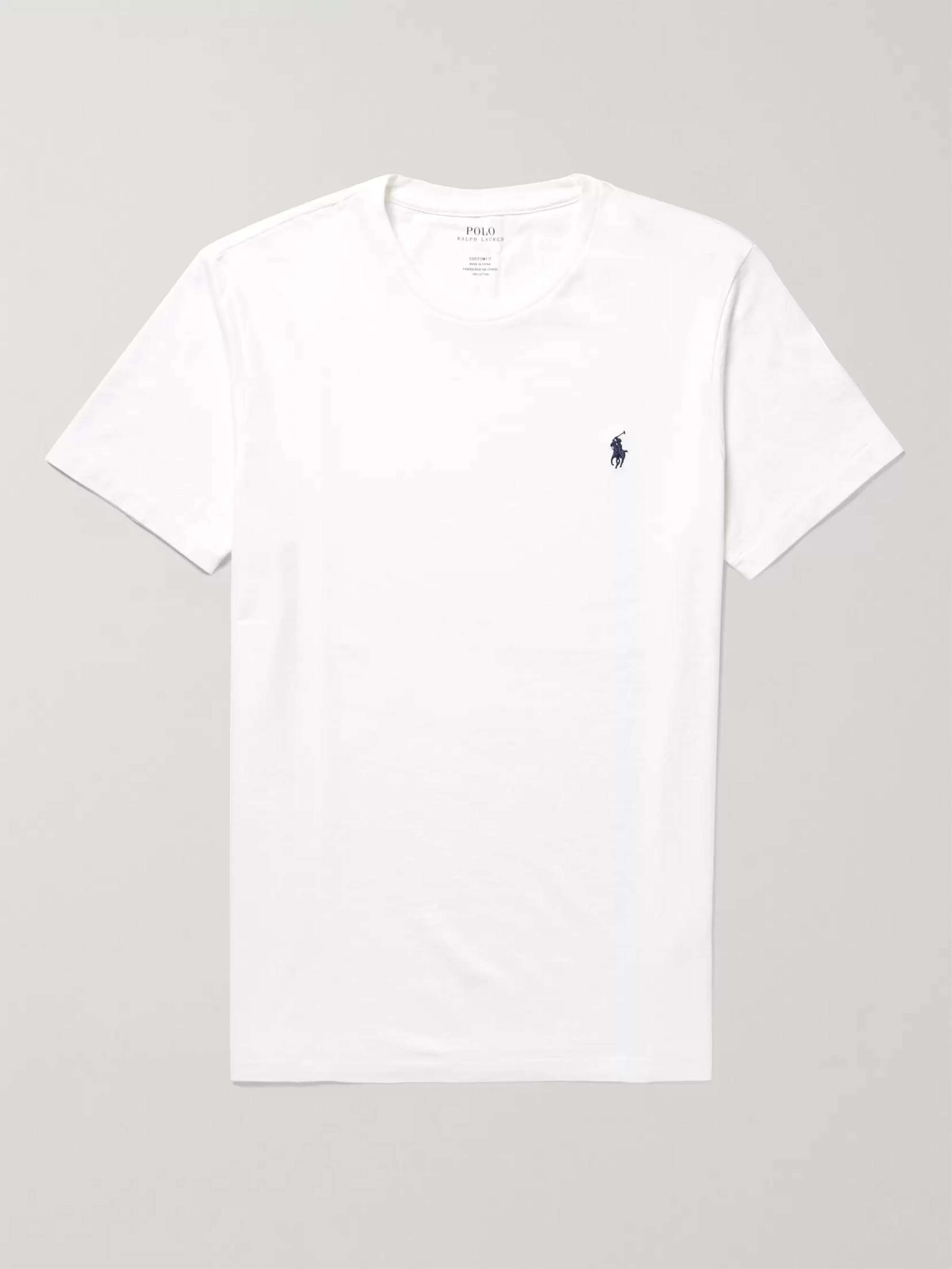 White Slim-Fit Cotton-Jersey T-Shirt | POLO RALPH LAUREN | MR PORTER
