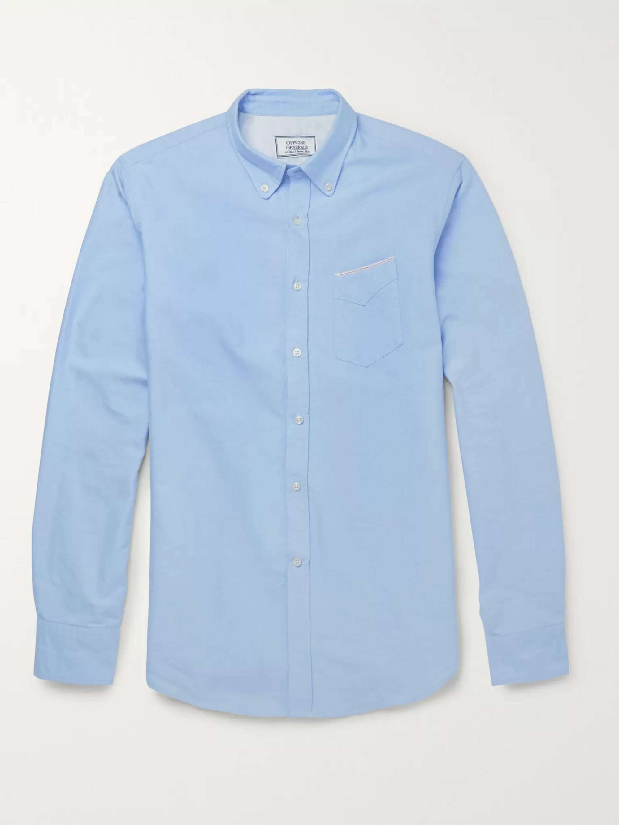 OFFICINE GÉNÉRALE Slim-Fit Cotton Oxford Shirt for Men | MR PORTER
