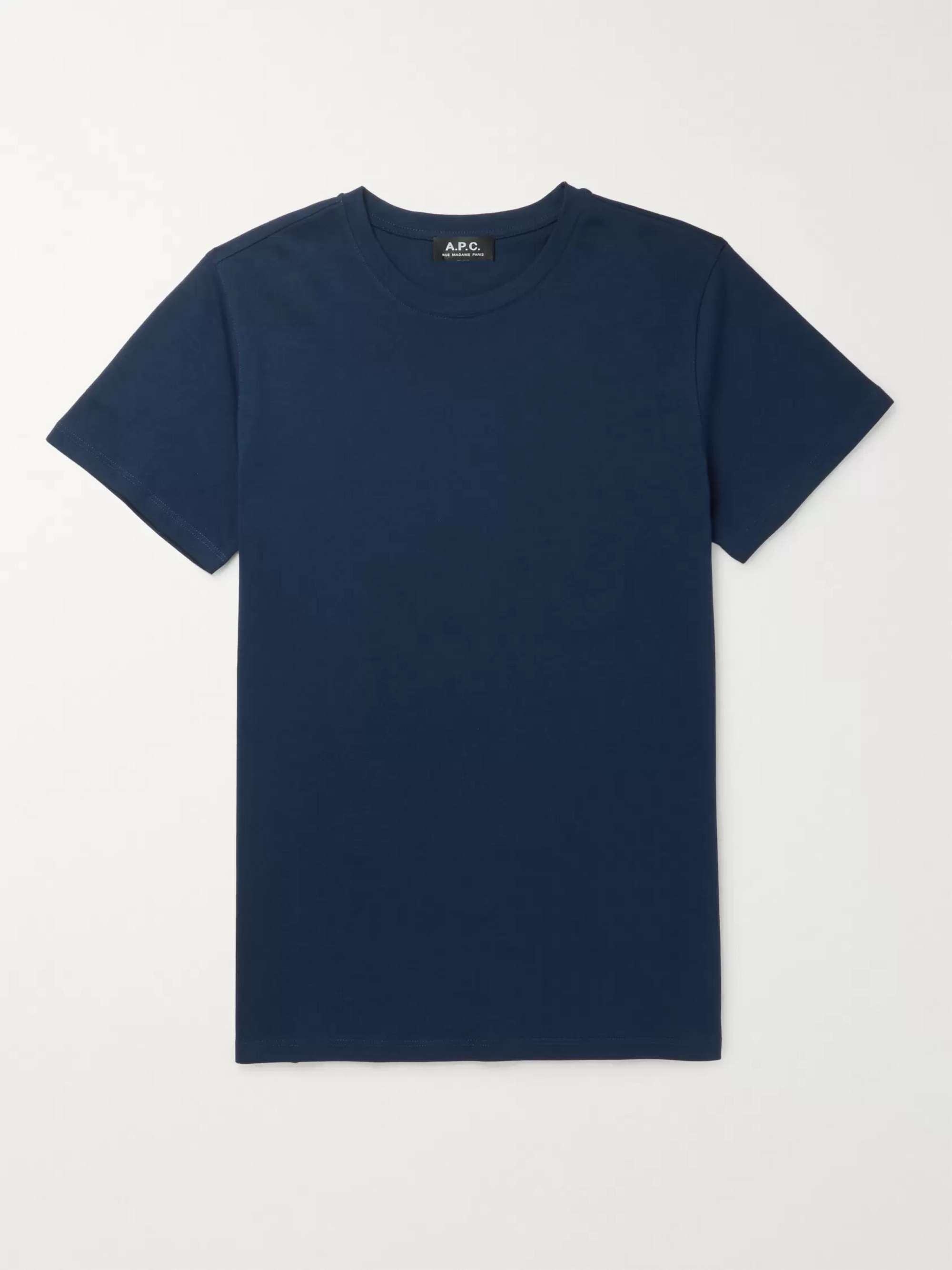 Navy Jimmy Cotton-Jersey T-Shirt | A.P.C. | MR PORTER