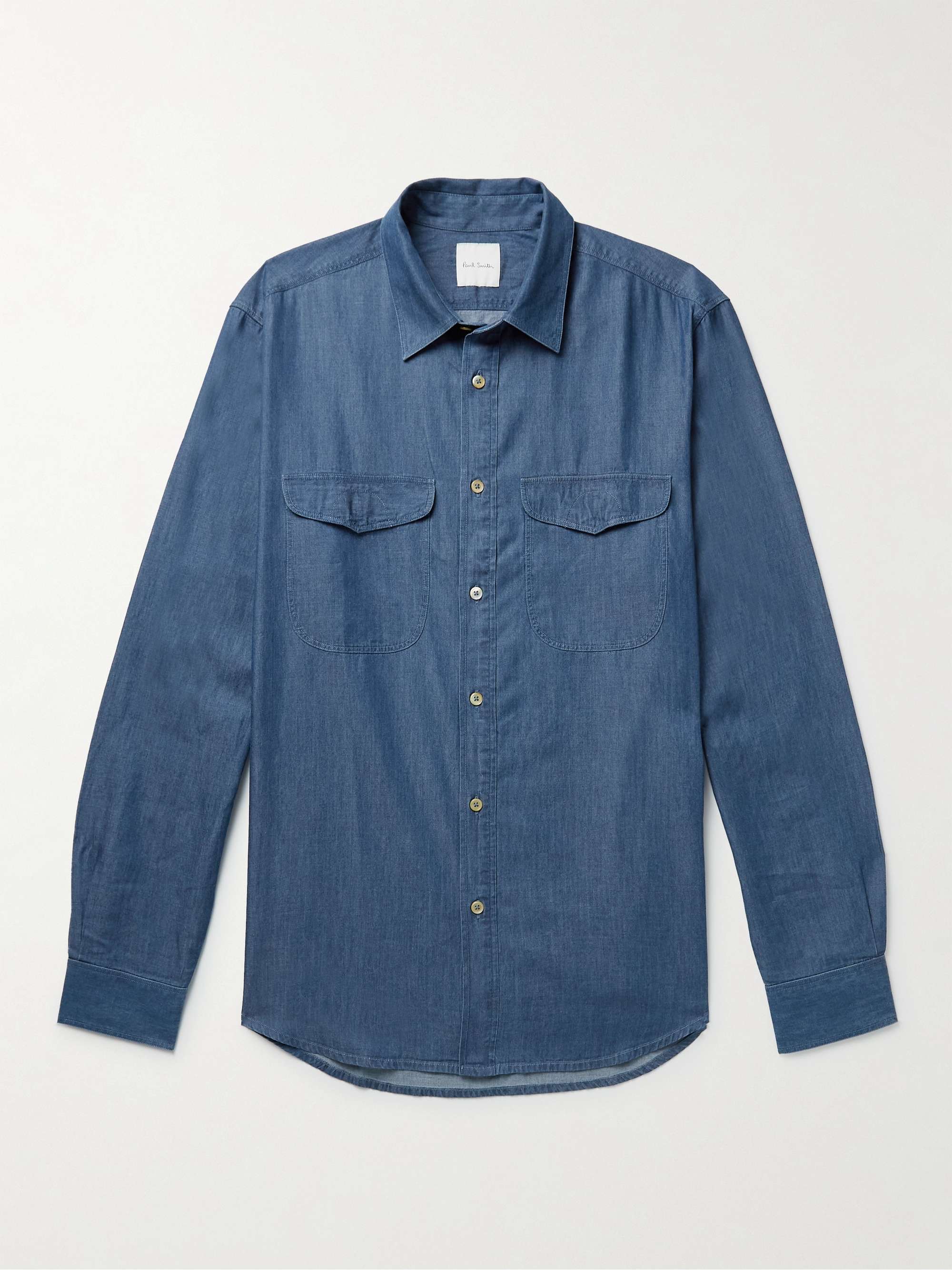 PAUL SMITH Gents Cotton and Lyocell-Blend Chambray Shirt | MR PORTER