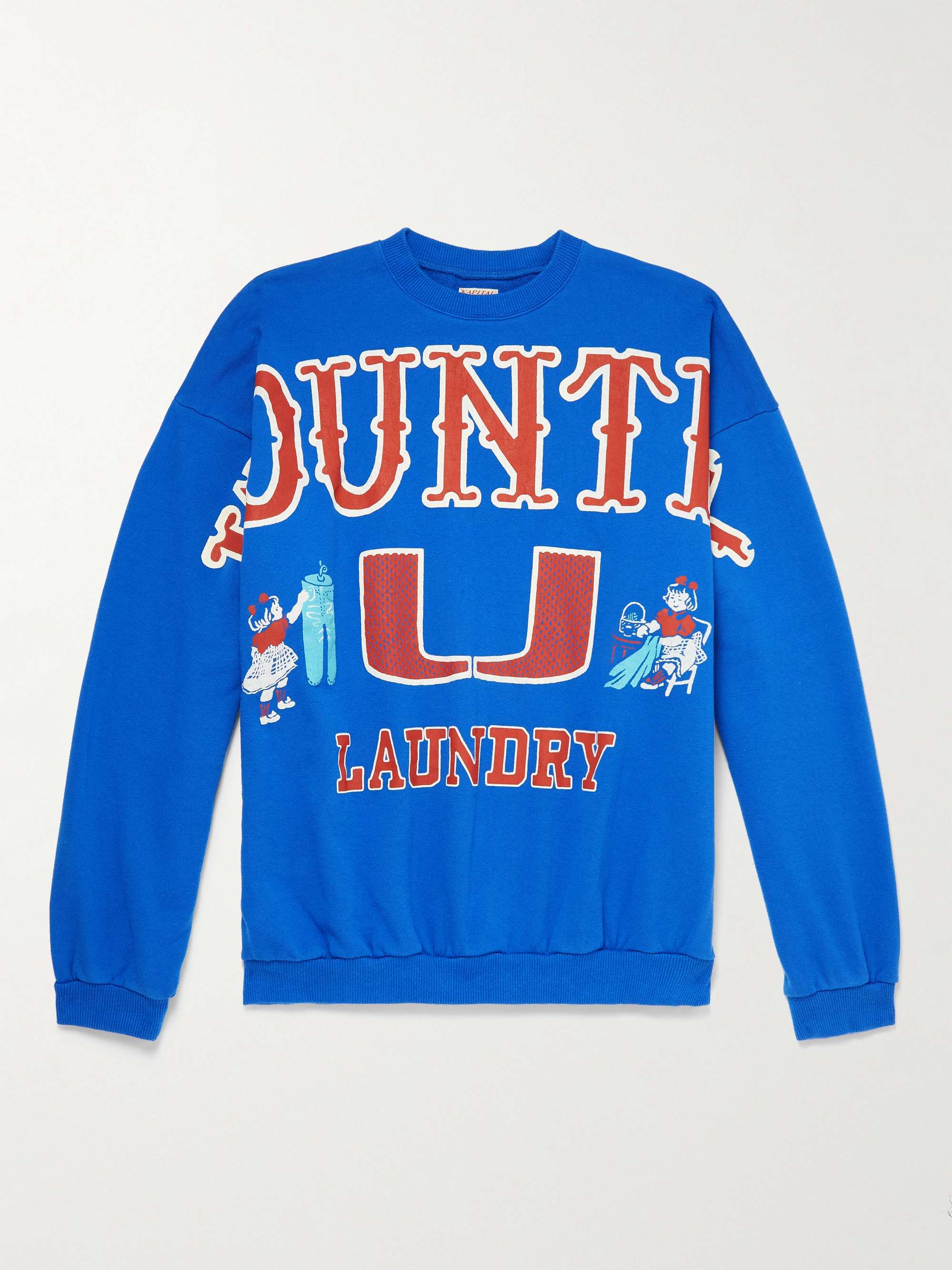 KAPITAL Big Kountry Printed Cotton-Jersey Sweatshirt for Men | MR PORTER