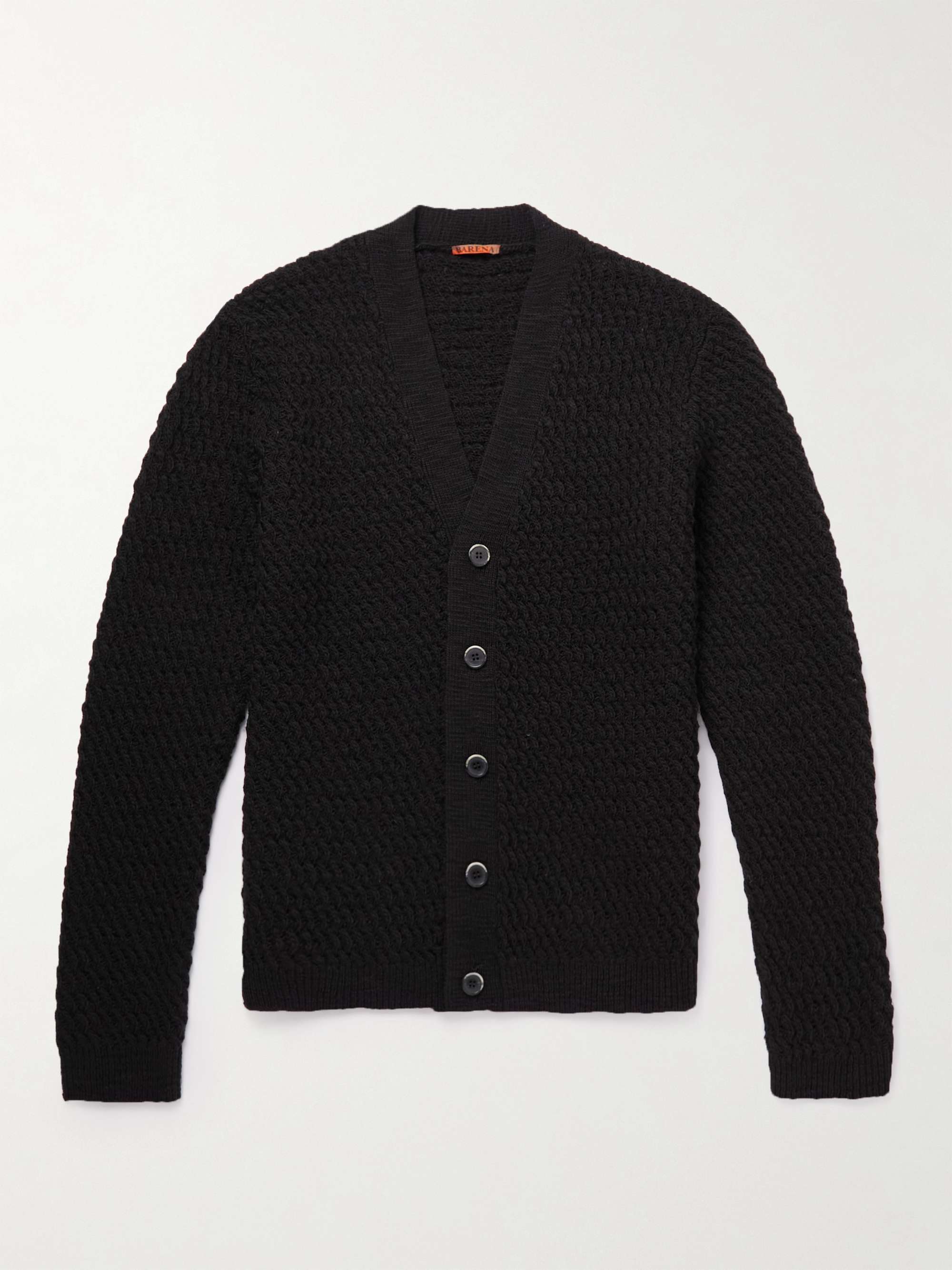 BARENA Textured-Wool Cardigan for Men | MR PORTER