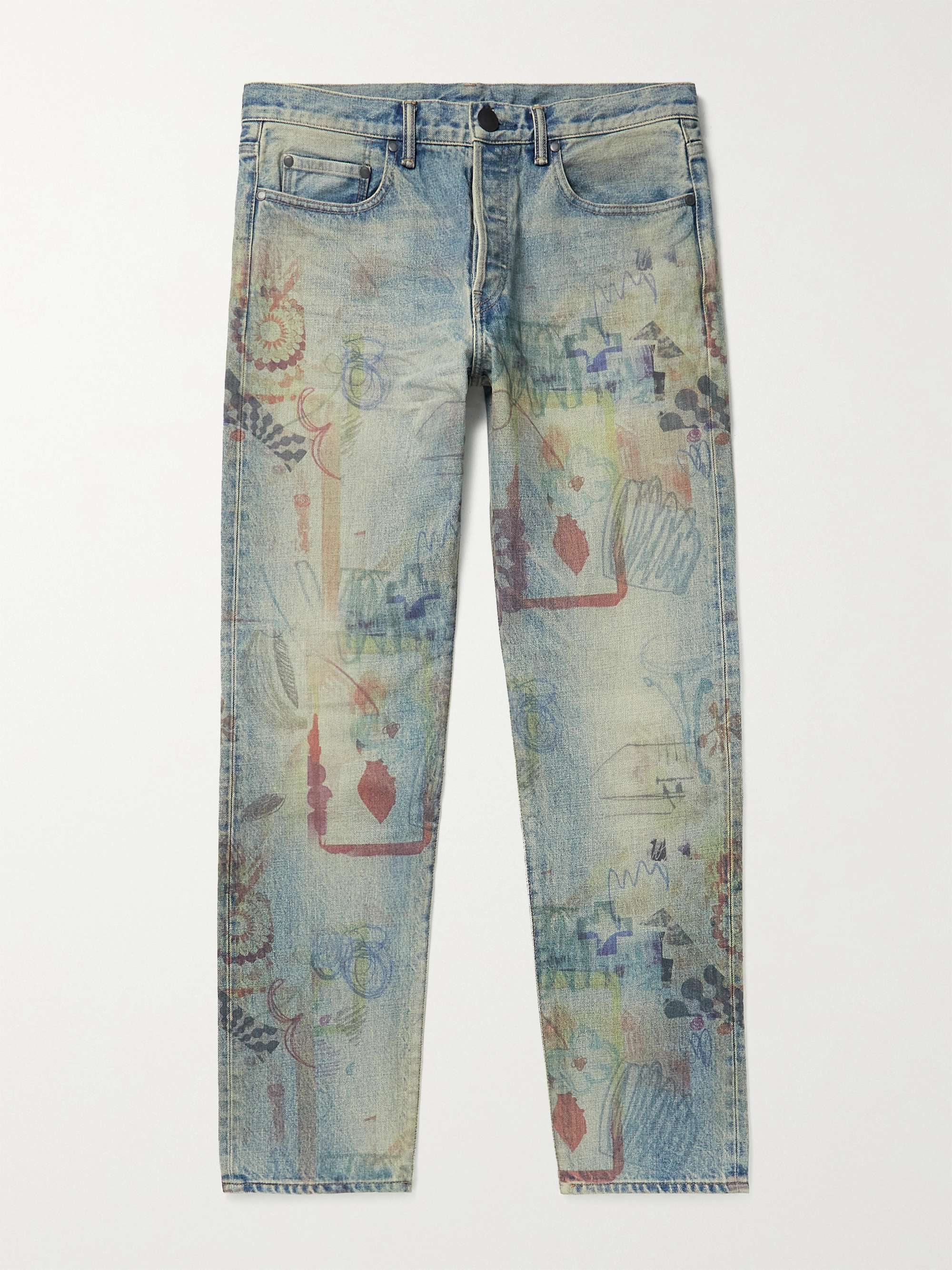 JOHN ELLIOTT The Daze 2 Slim-Fit Printed Jeans | MR PORTER