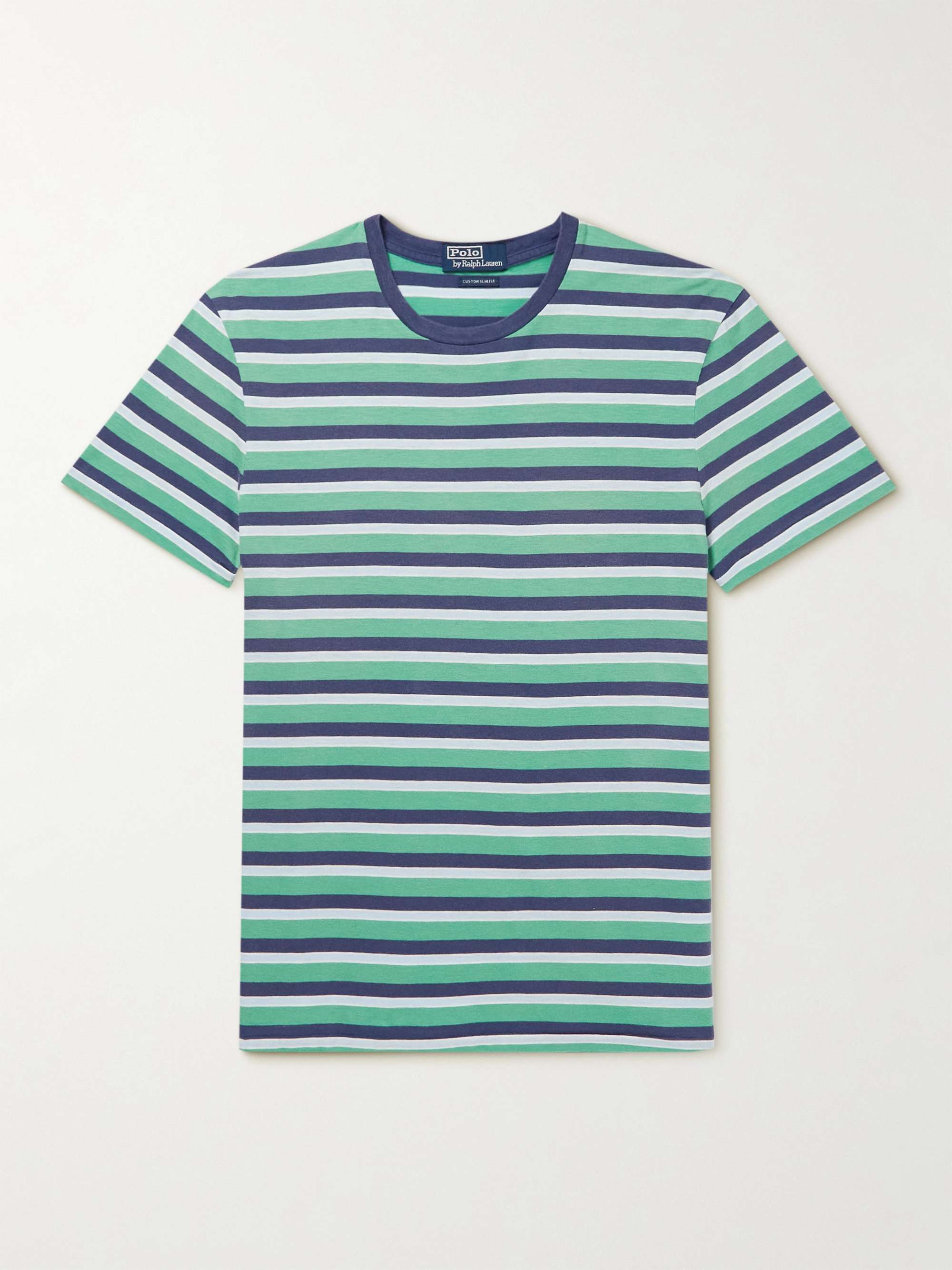 POLO RALPH LAUREN Striped Cotton-Jersey T-Shirt for Men | MR PORTER