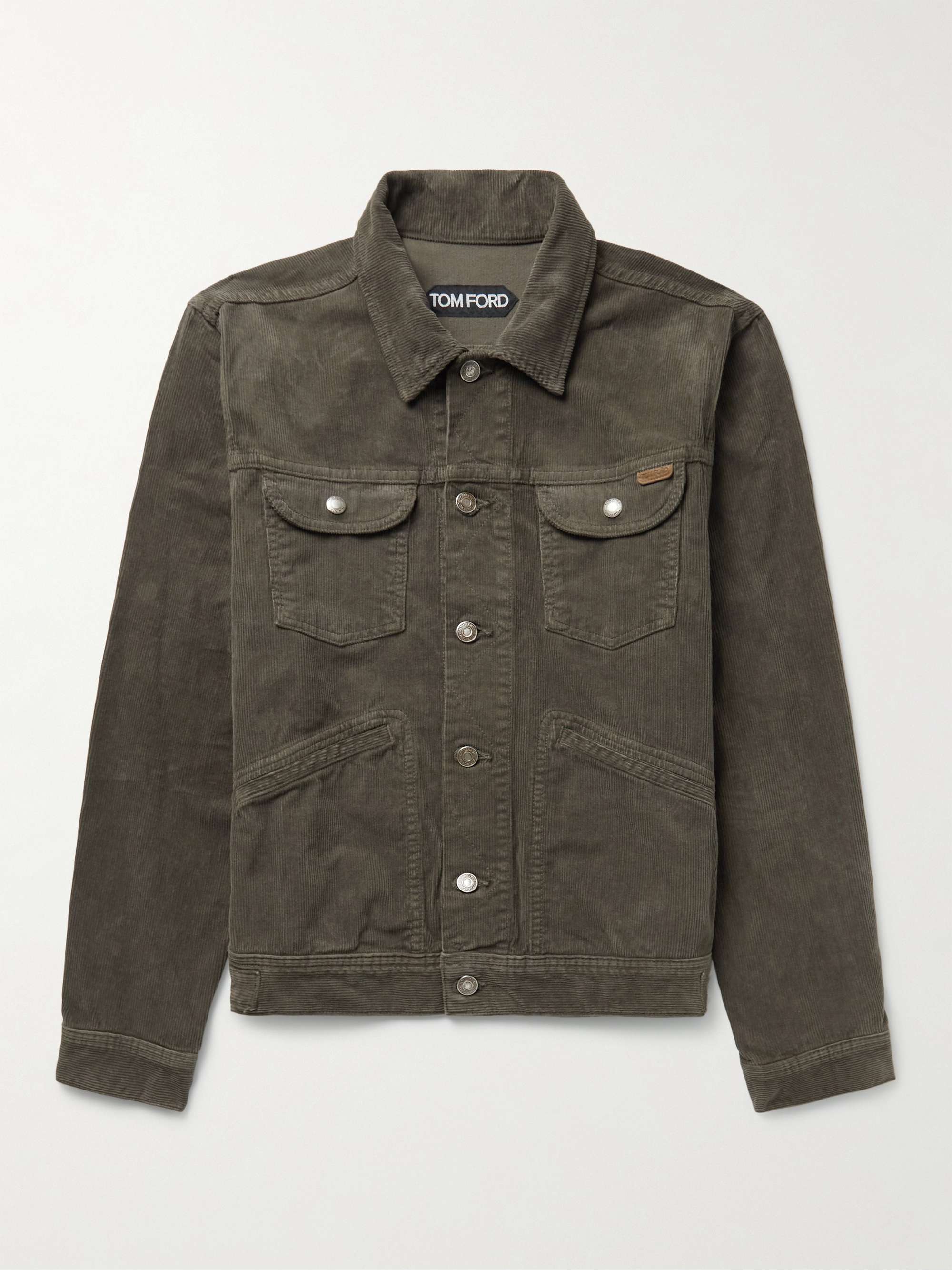 TOM FORD Garment-Dyed Cotton-Blend Corduroy Jacket | MR PORTER