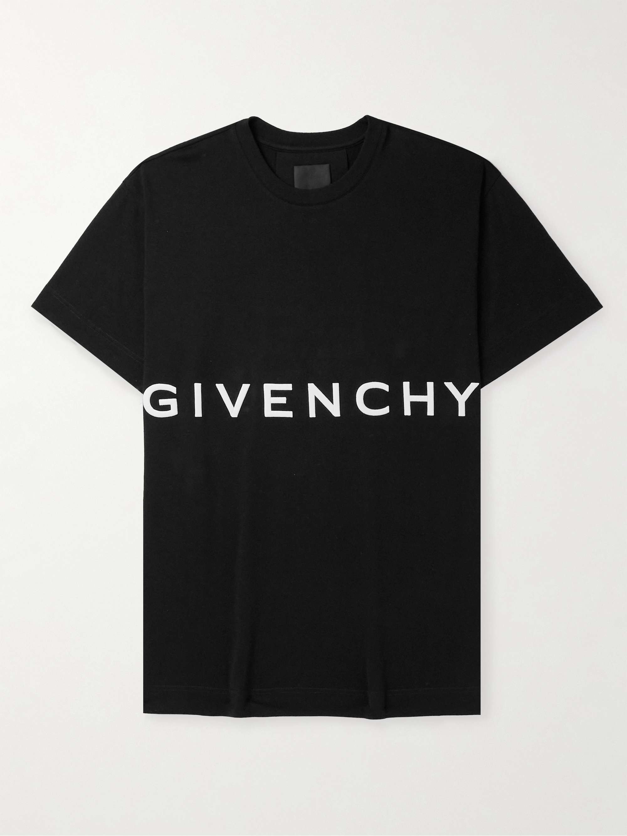 GIVENCHY Oversized Logo-Embroidered Cotton-Jersey T-Shirt for Men | MR  PORTER