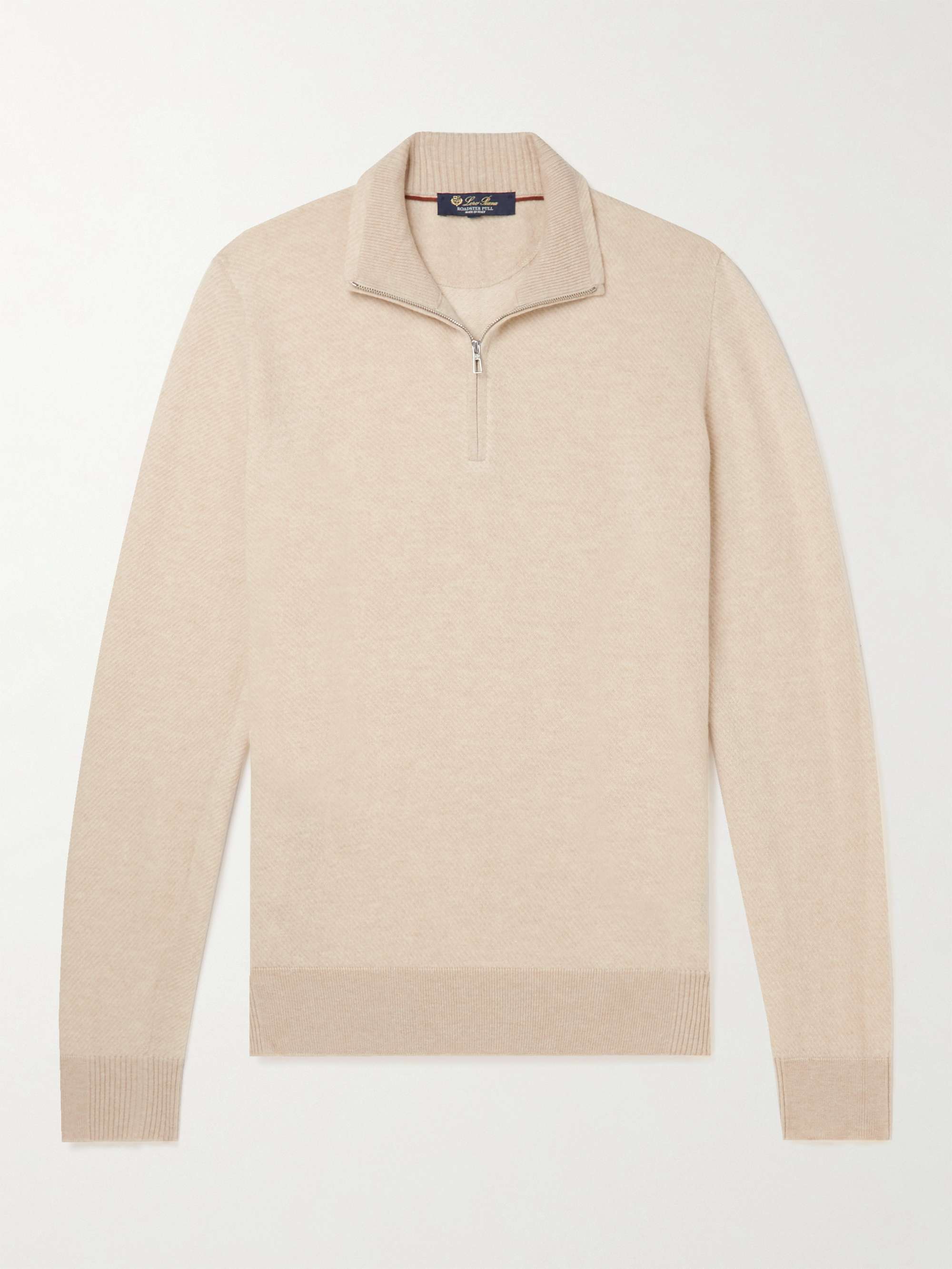 LORO PIANA Slim-Fit Cashmere Half-Zip Sweater for Men | MR PORTER