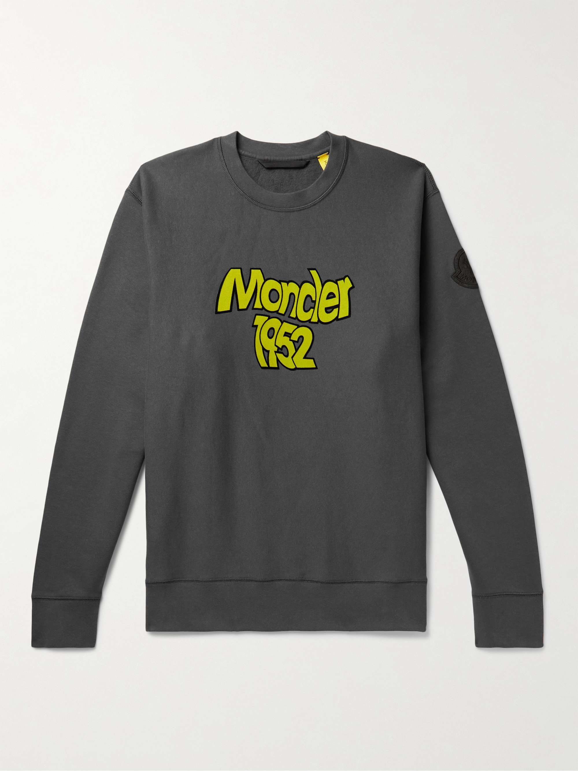 MONCLER GENIUS 2 Moncler 1952 Logo-Flocked Cotton-Jersey Sweatshirt | MR  PORTER