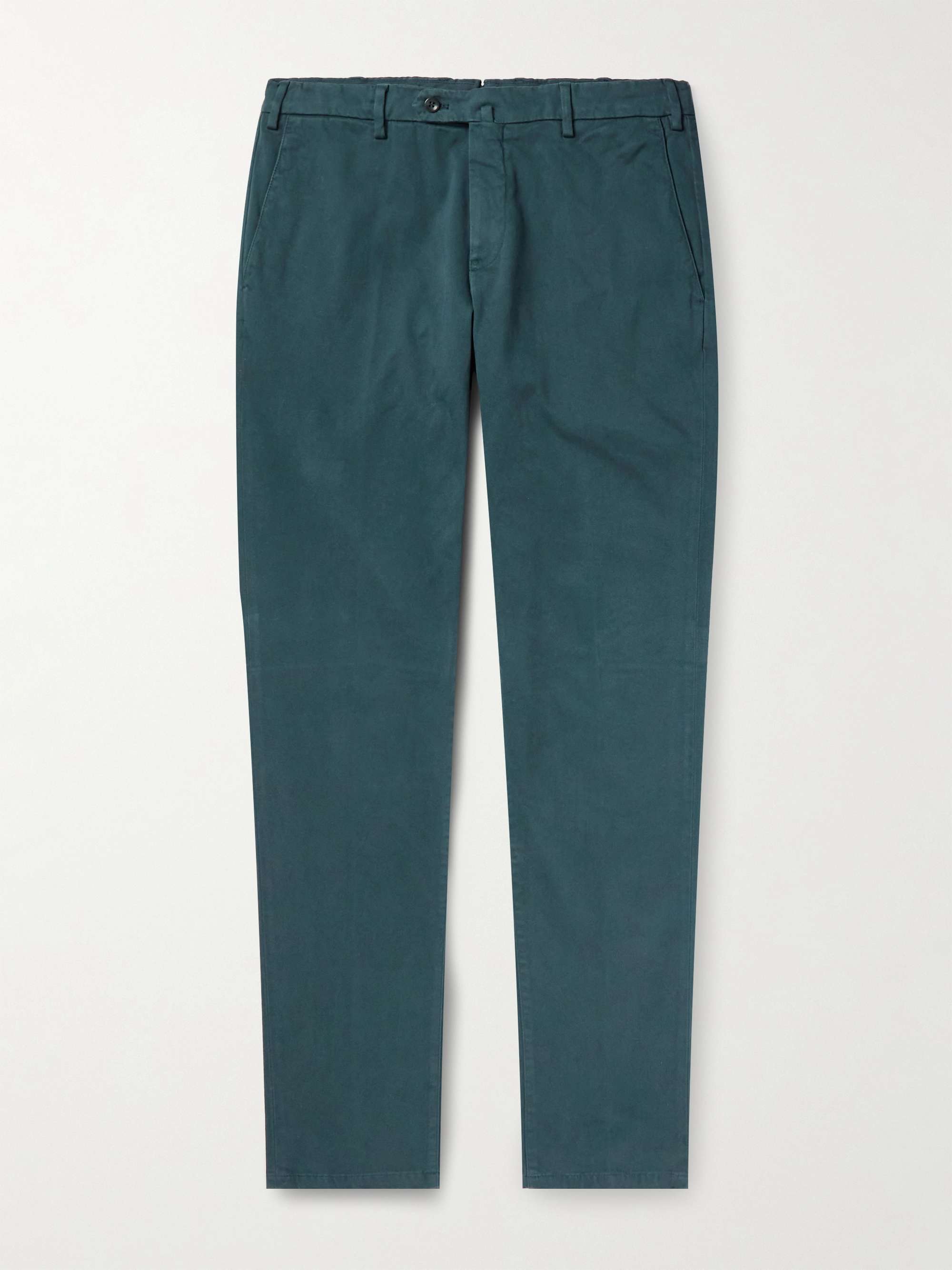 LORO PIANA Slim-Fit Cotton-Blend Trousers for Men | MR PORTER