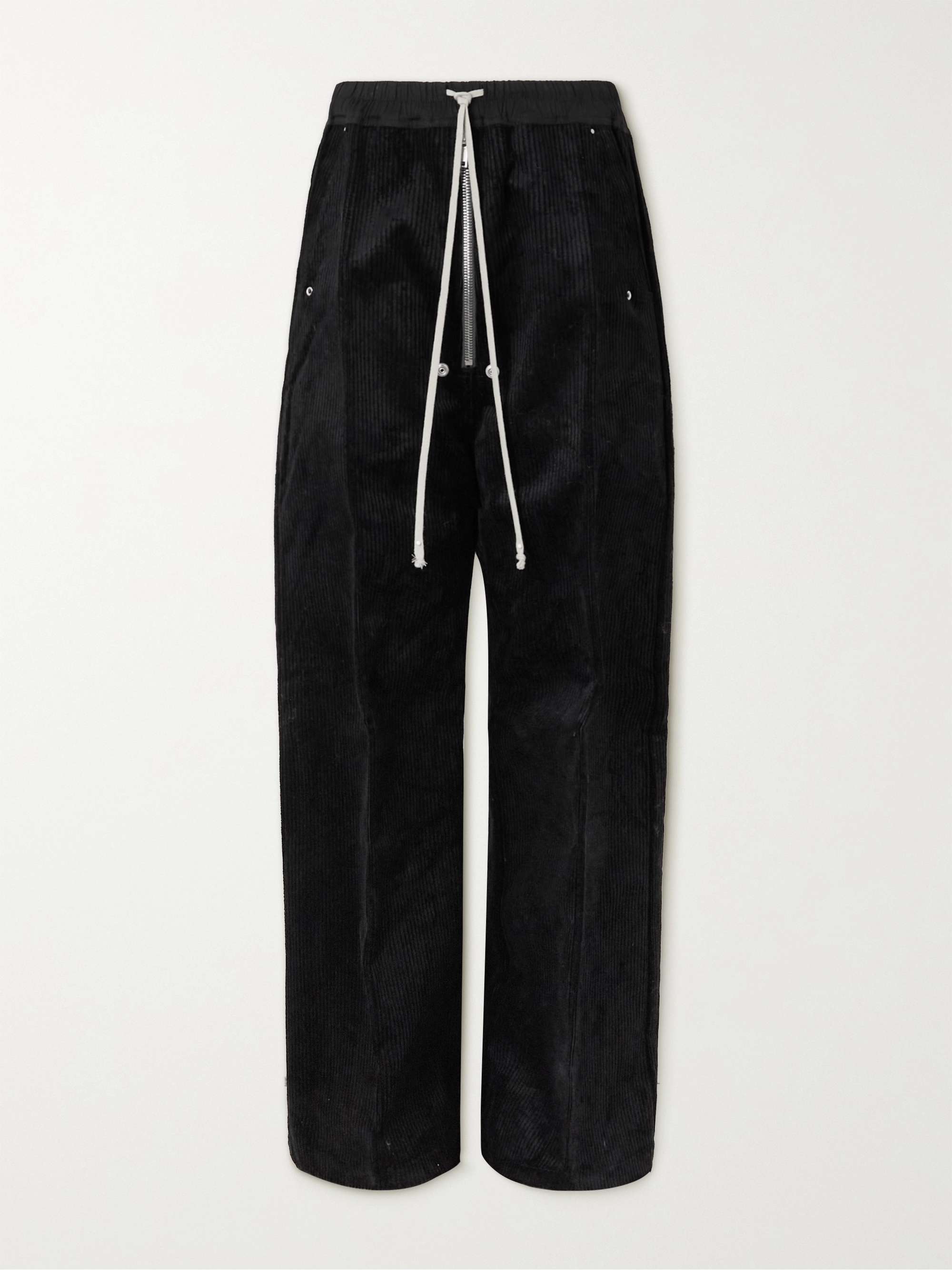 RICK OWENS Cotton-Corduroy Drawstring Trousers for Men | MR PORTER