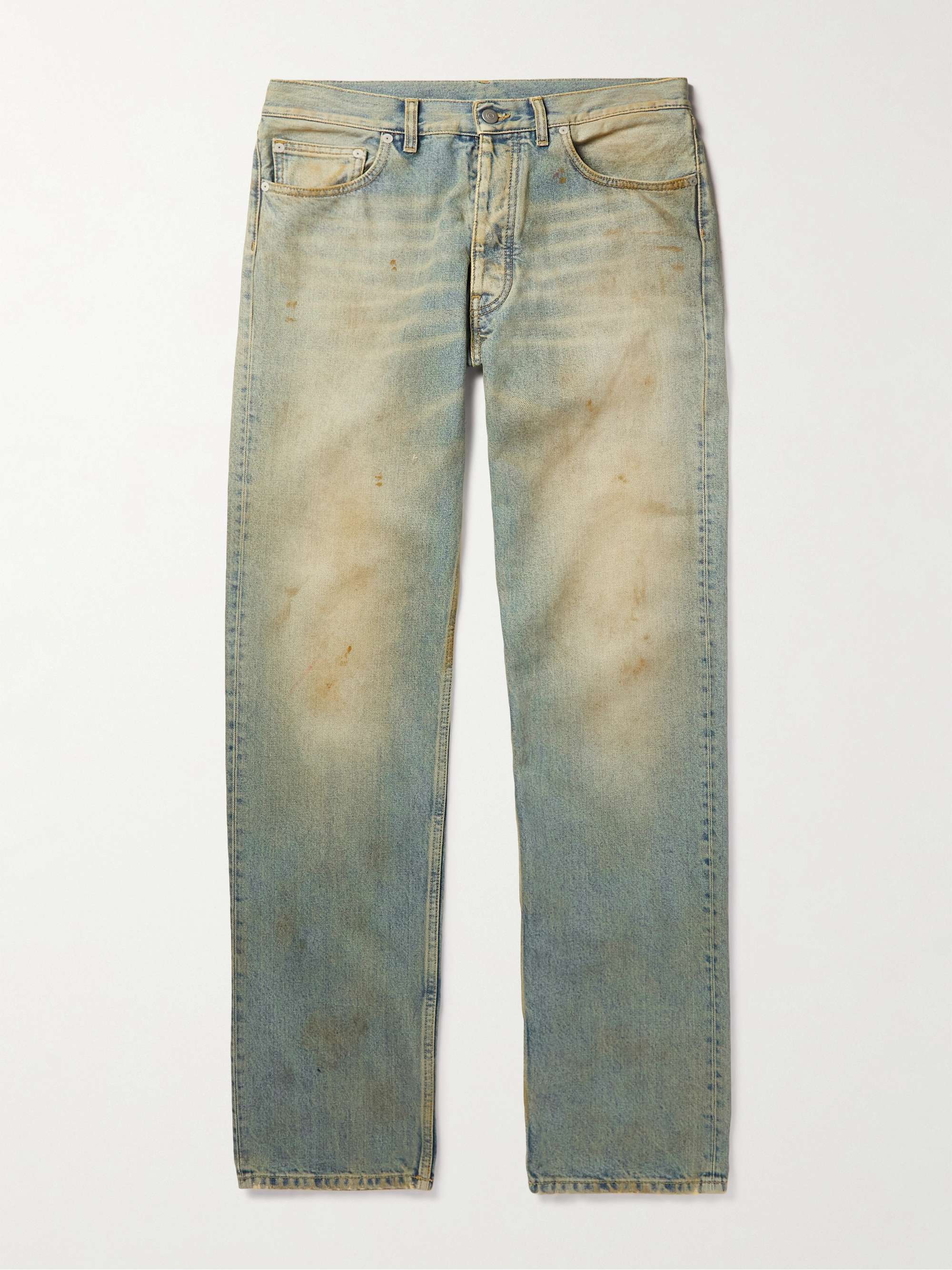 MAISON MARGIELA Straight-Leg Distressed Jeans for Men | MR PORTER