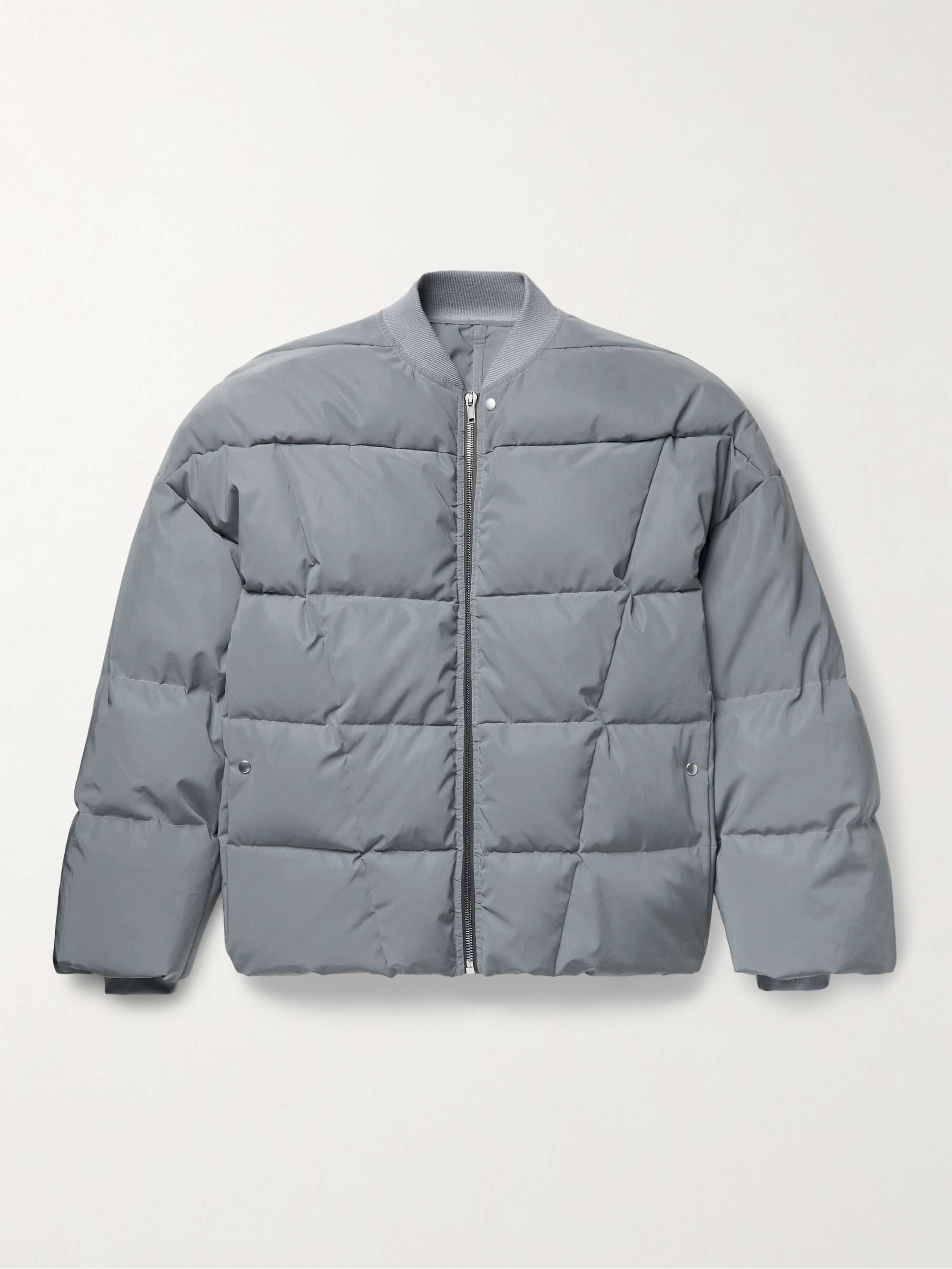 RICK OWENS Reflex Oversized Quilted Reflective Shell Down Jacket | MR PORTER