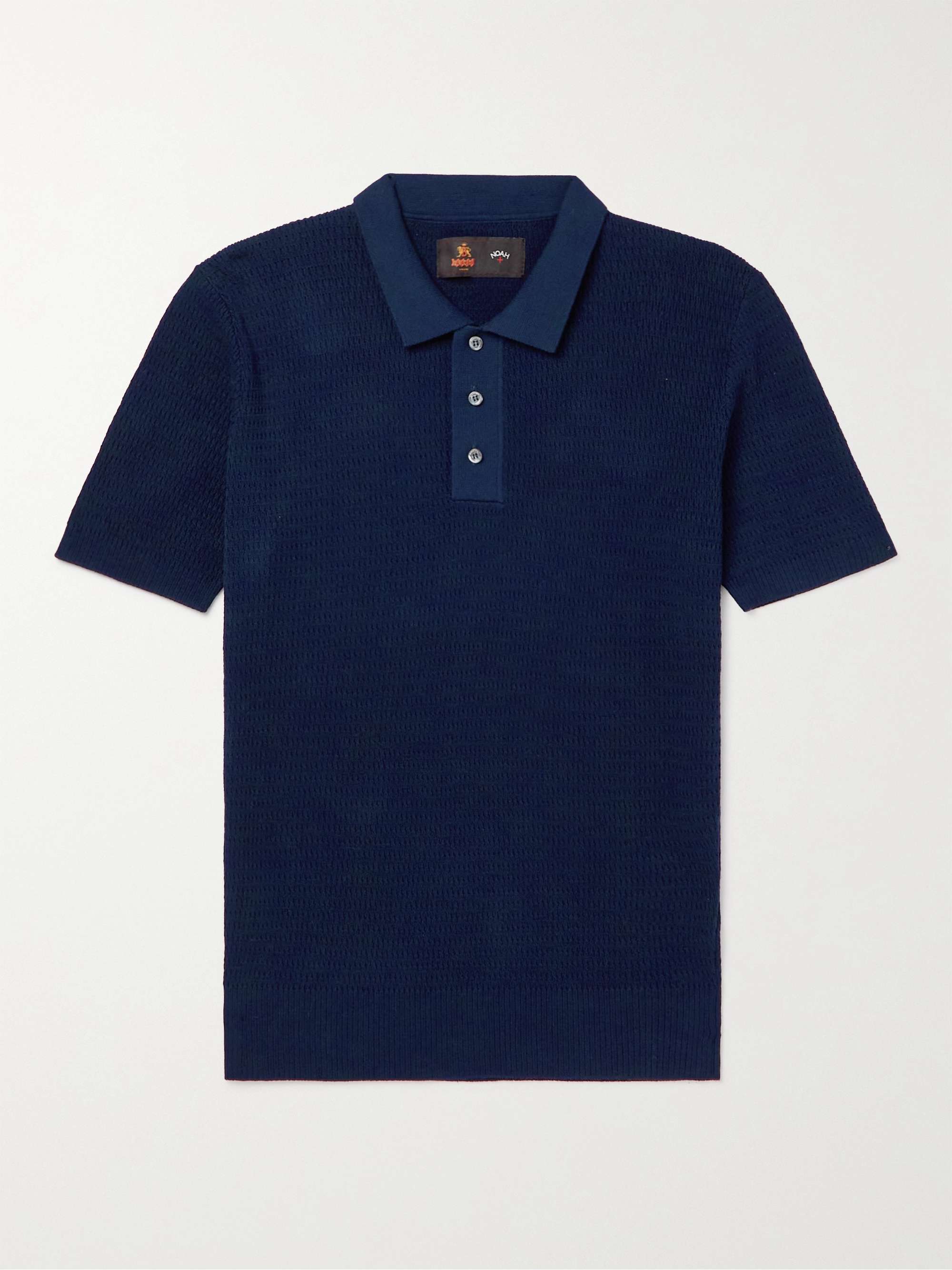 BARACUTA + Noah Knitted Cotton Polo Shirt for Men | MR PORTER