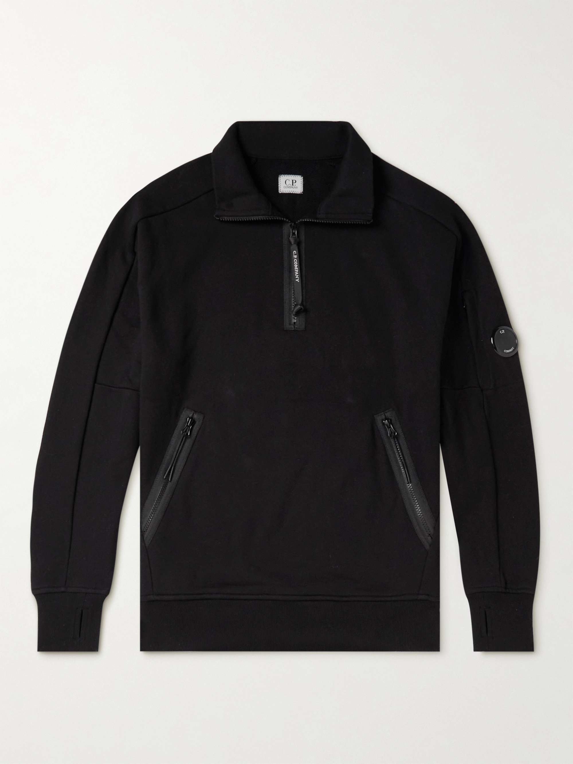 C.P. COMPANY Cotton-Jersey Half-Zip Sweatshirt for Men | MR PORTER