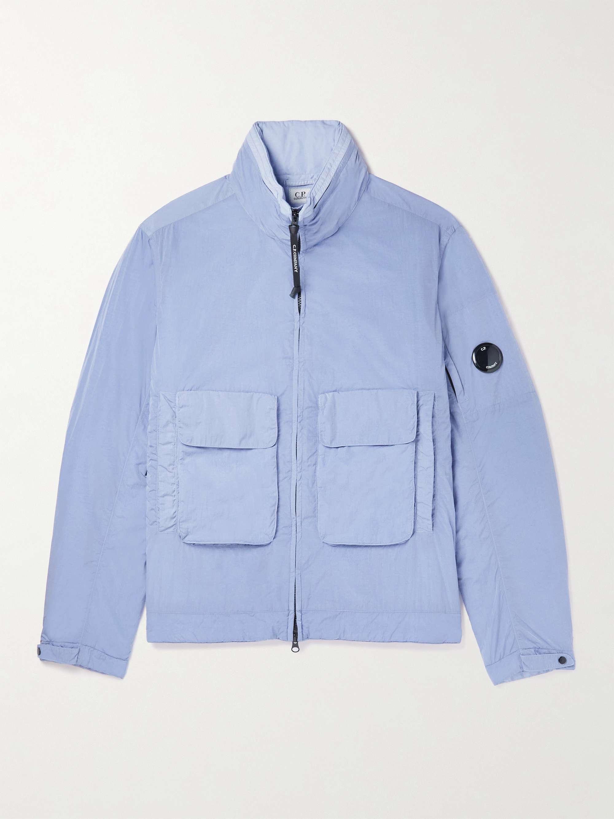C.P. COMPANY Logo-Appliquéd Garment-Dyed Nylon Jacket for Men | MR PORTER