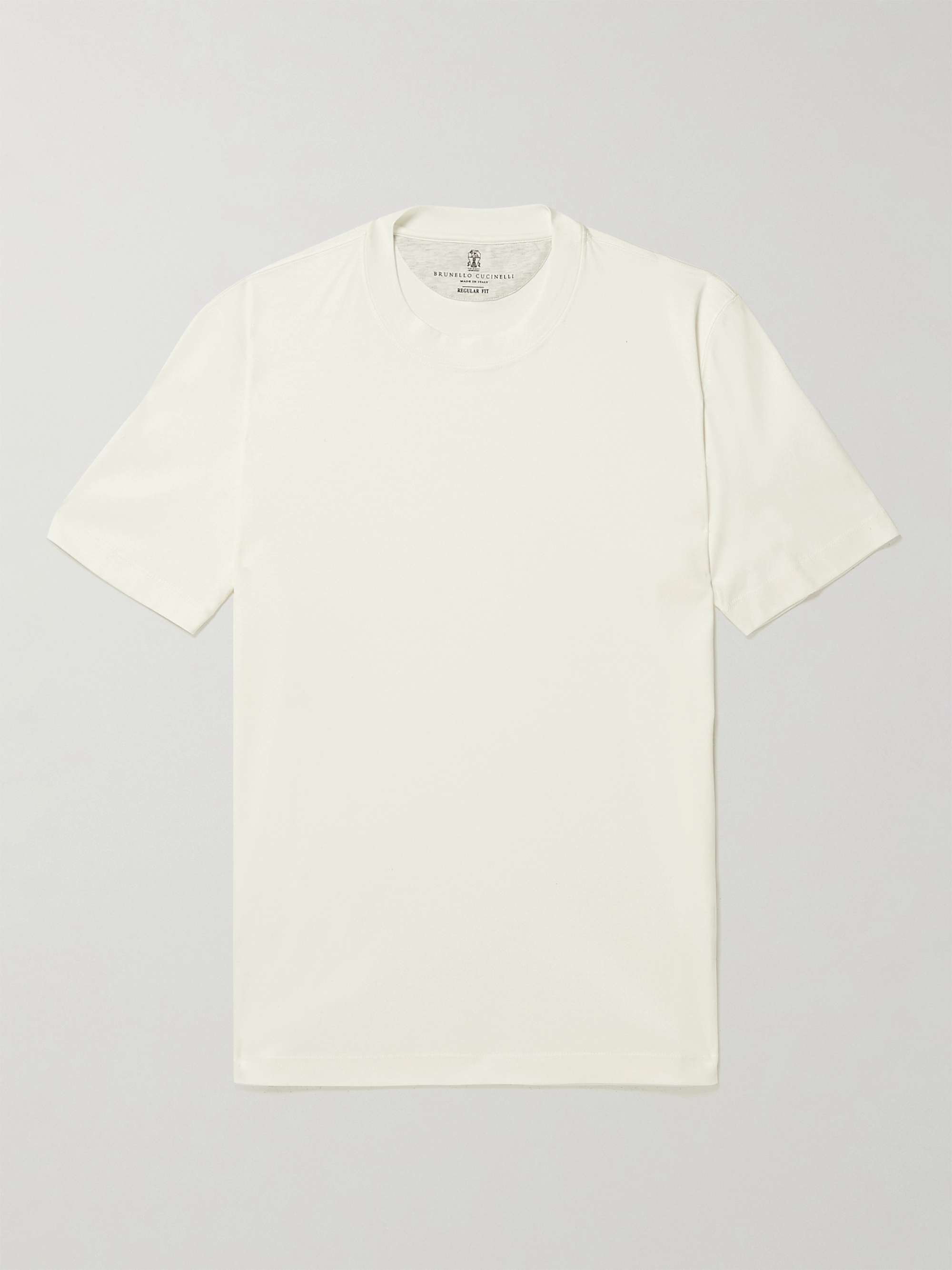 White Cotton-Jersey T-Shirt | BRUNELLO CUCINELLI | MR PORTER