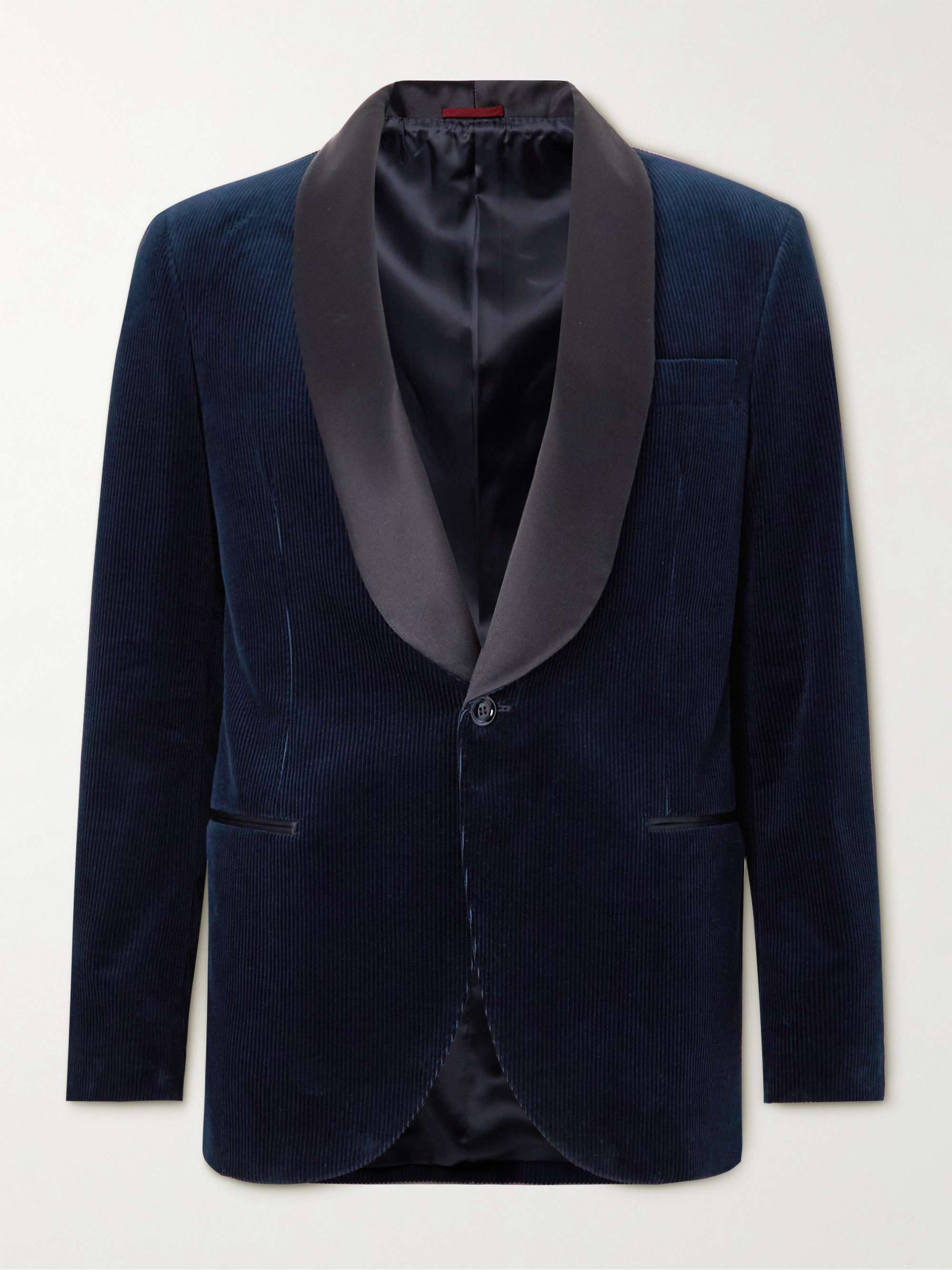 BRUNELLO CUCINELLI Shawl-Collar Cotton and Silk-Blend Corduroy Tuxedo  Jacket | MR PORTER